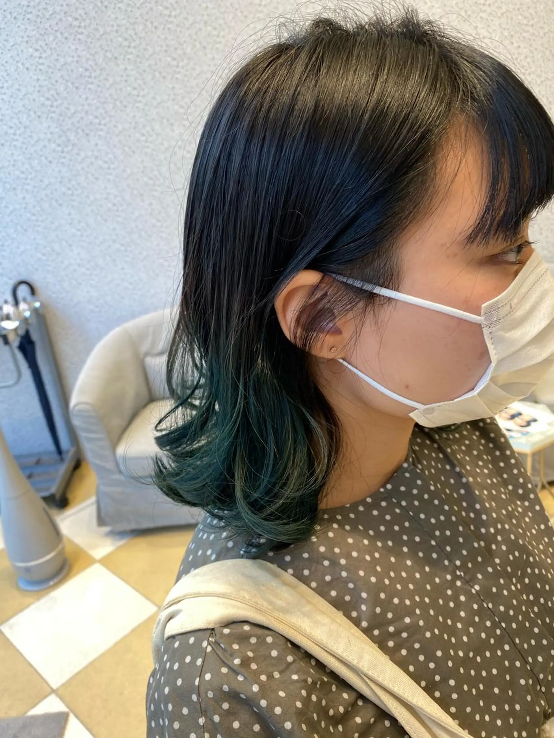 ミディアム カラー ブリーチ ブリーチなしカラー Kou所属・💜髪質改善美髪💜 星野清光のヘアスタイル