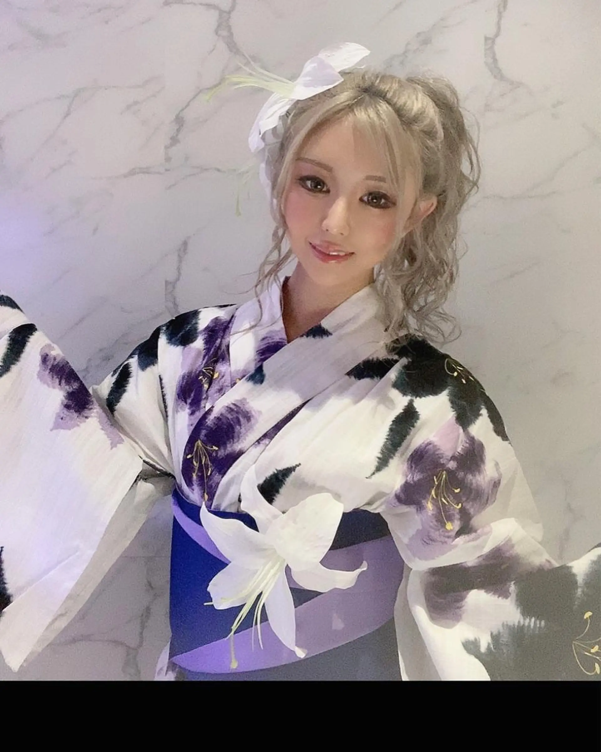 ロング ヘアアレンジ 着付け KANA カナのマツエク・マツパデザイン