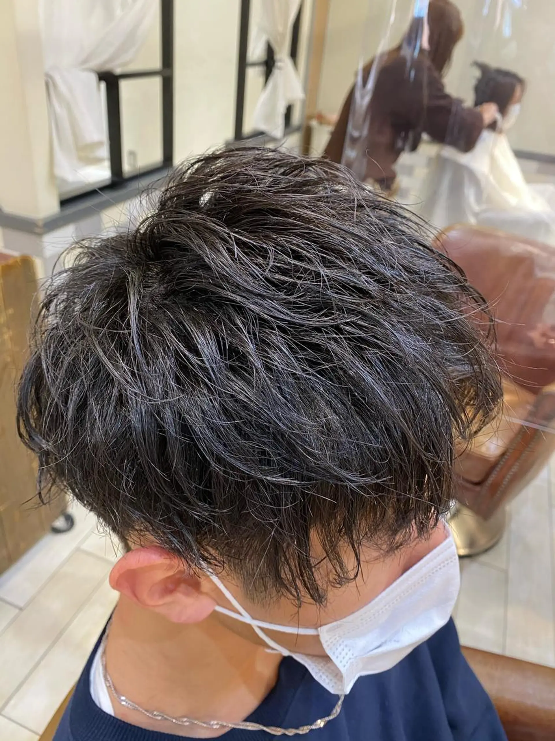 ショート パーマ メンズ特化 ナカネ カツヤのヘアスタイル