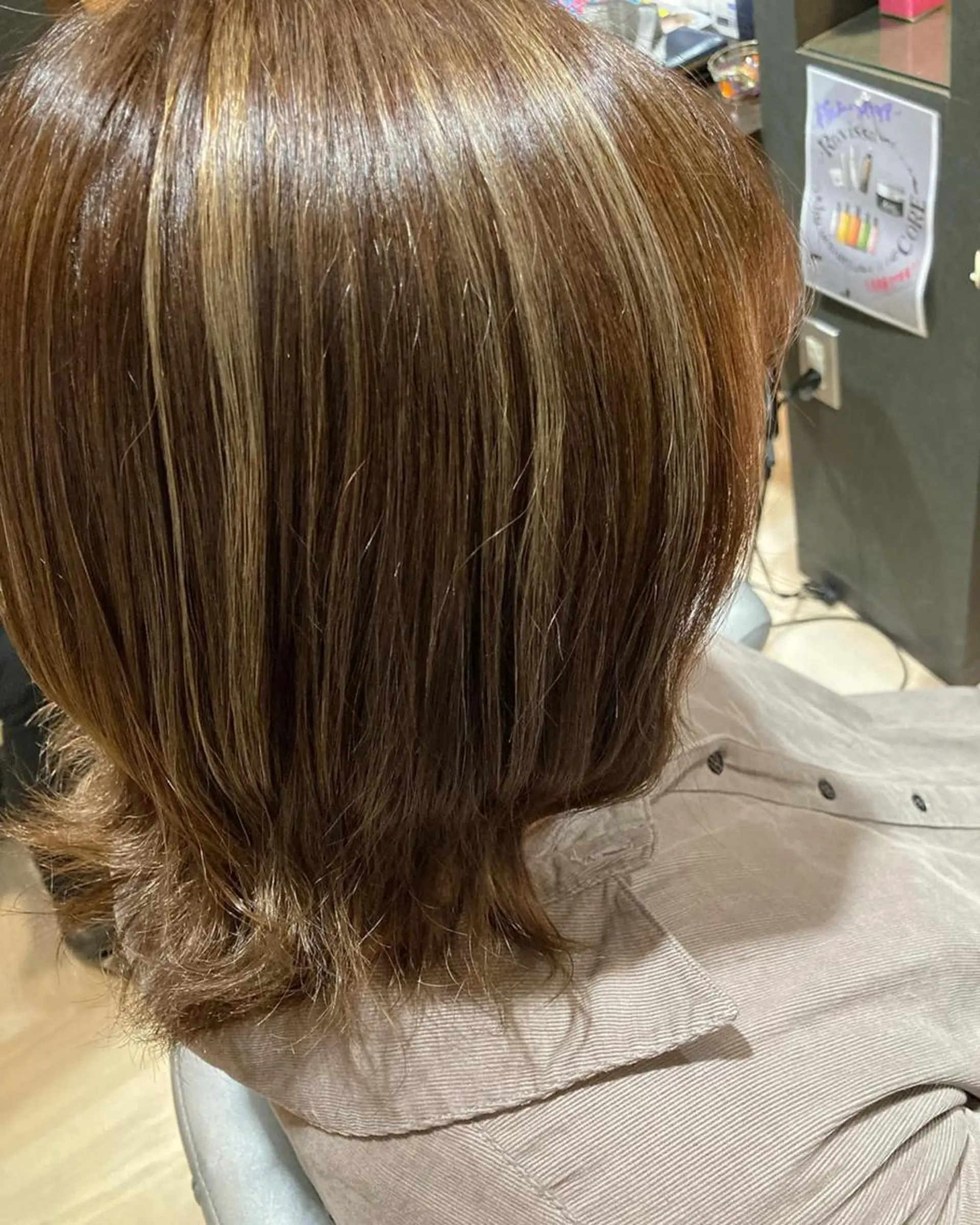 カラー グレージュ ハイライトカラー 髪質改善/透明感 カラー/内藤有須加のヘアスタイル