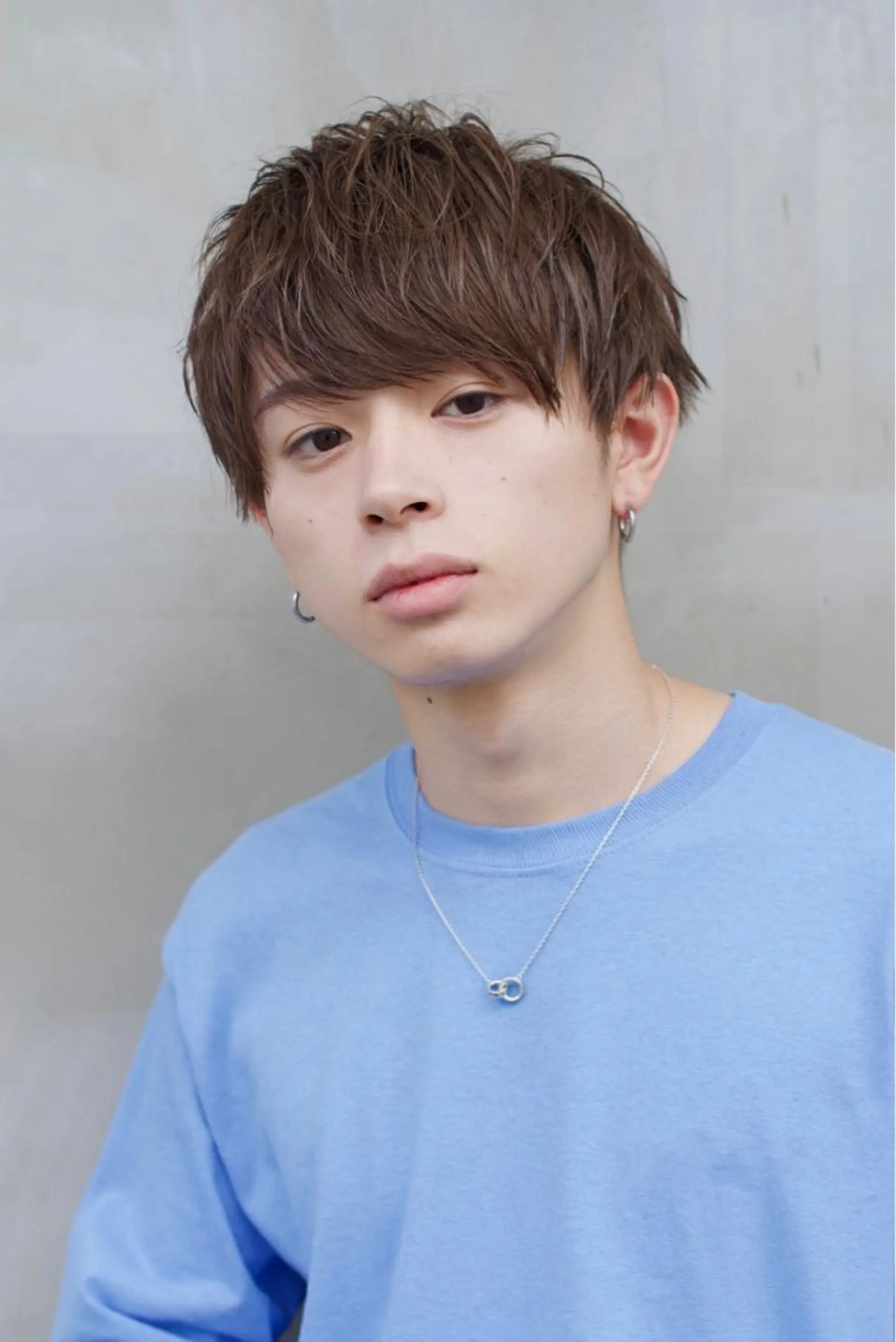 ショート カラー メンズ マッシュ ショートヘア CiNEMA daikanyama所属・透明感カラー🫧 今泉健太のヘアスタイル