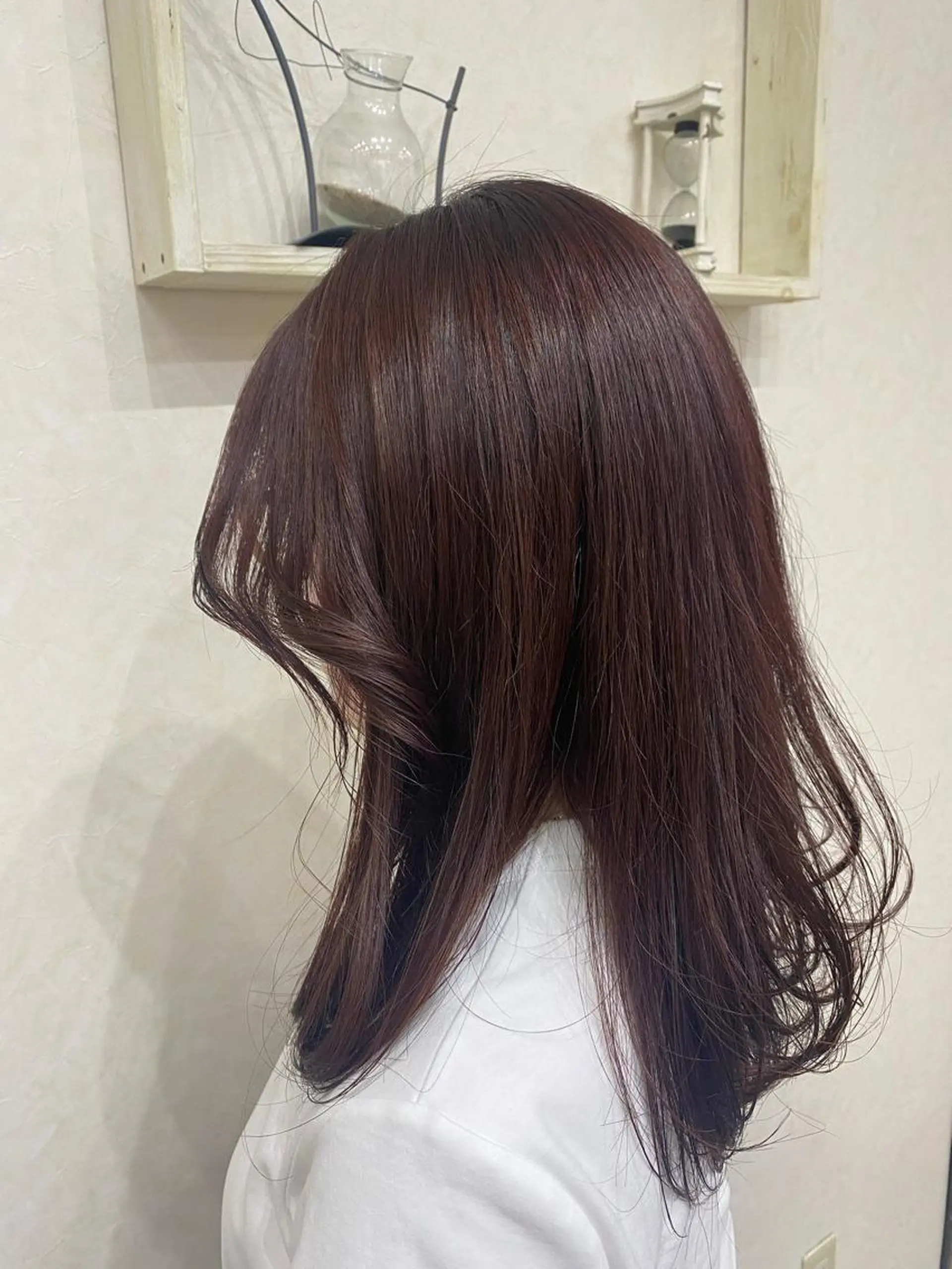 セミロング カラー ブラウンカラー 透明感カラー イルミナカラー オリーブカラー ピンクカラー N°+aero 😊れいか😊のヘアスタイル