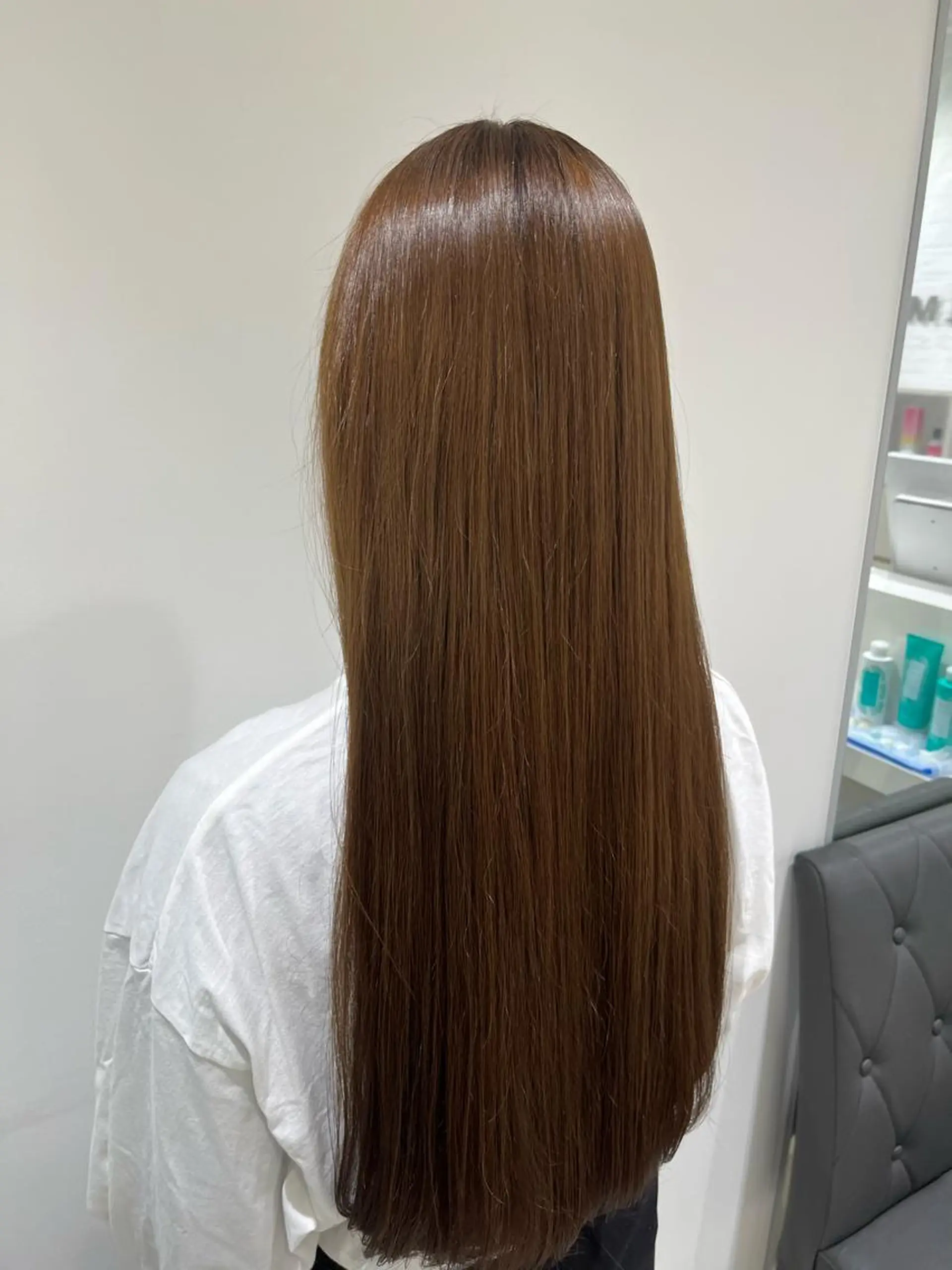 ロング カラー ブリーチ ブリーチなしカラー 巖本 真希のヘアスタイル