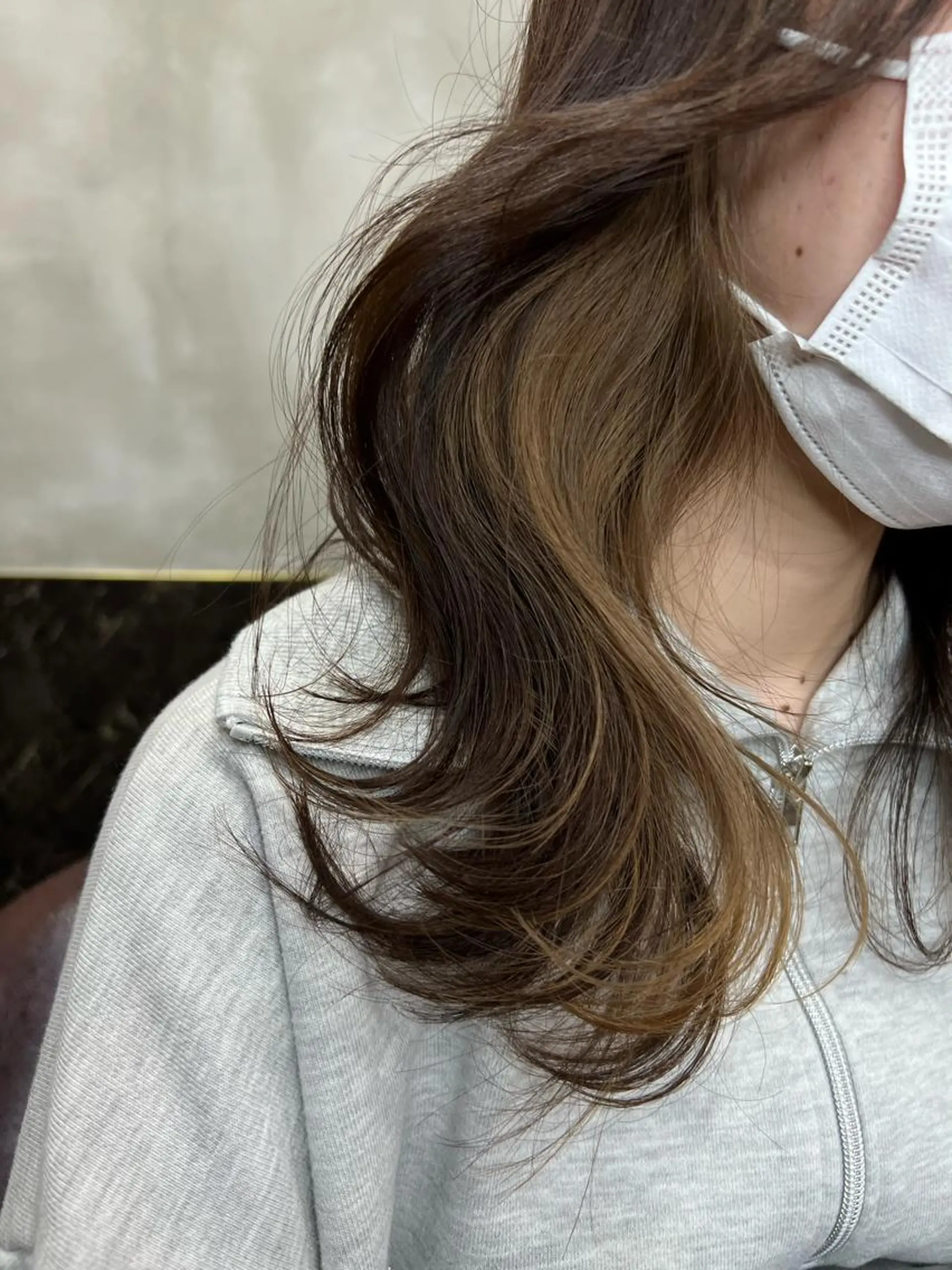 ロング カット ヘアカラー パーマ yomu  hair library所属・武藤 りょうのヘアスタイル
