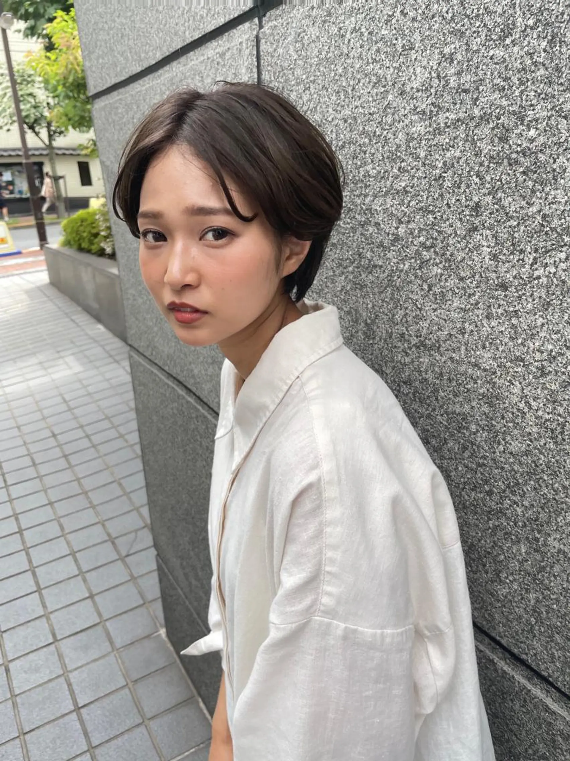 ショート カラー カット ヘアカラー 【韓国　レイヤー 髪質改善✨】かずのヘアスタイル
