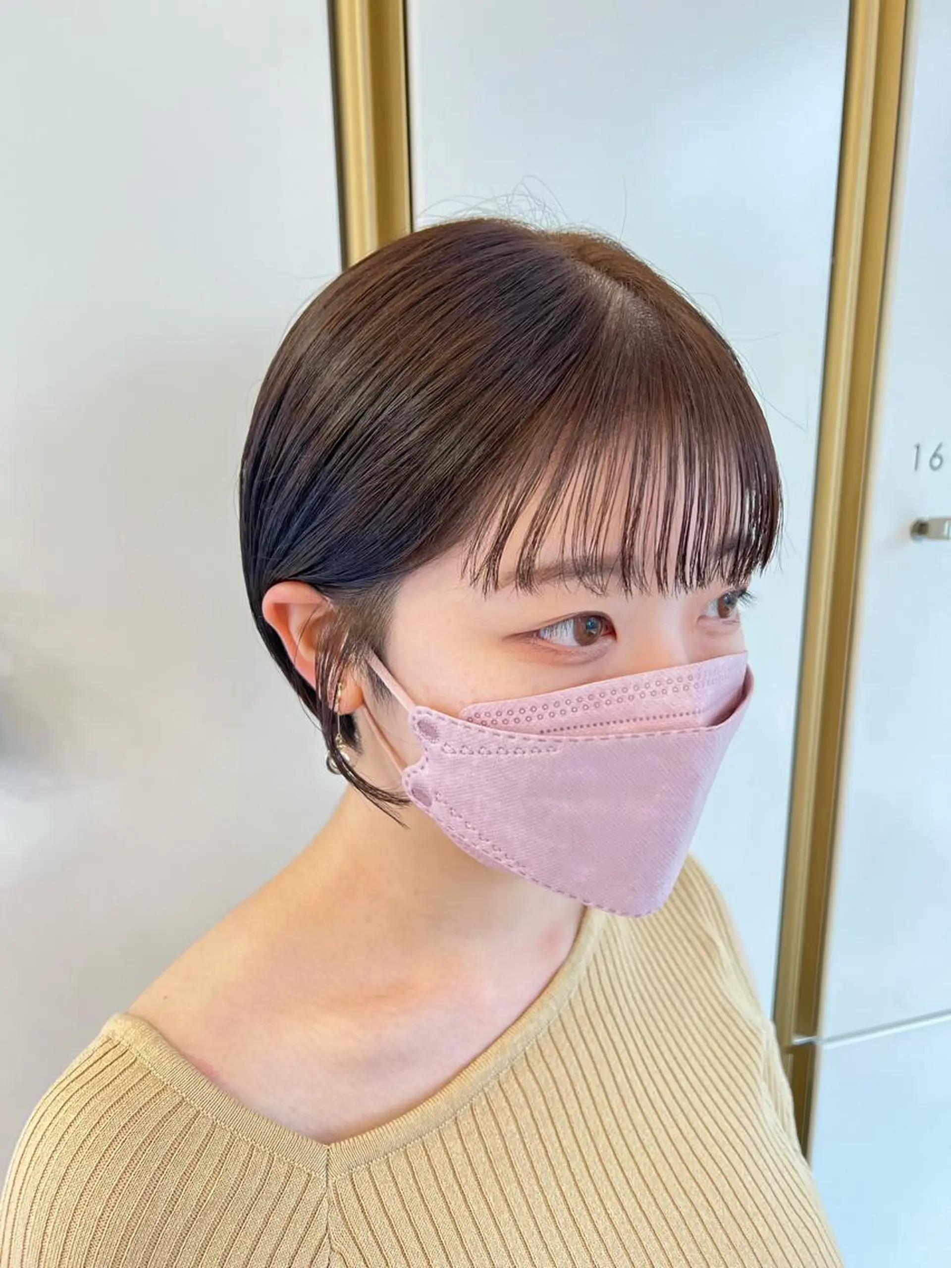 ショート カラー 透明感カラー カット トリートメント 透明感カラー/ボブ/ nanamiのヘアスタイル
