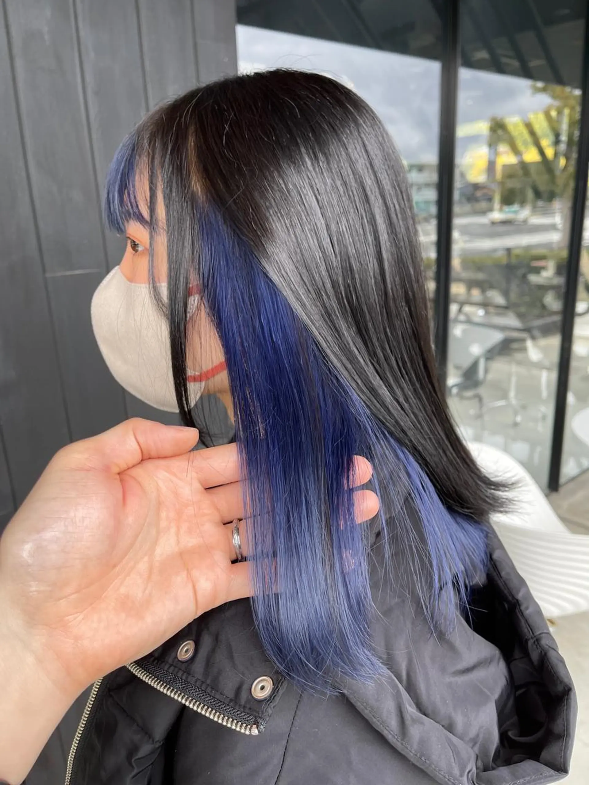 セミロング カット ヘアカラー 三好 達也のヘアスタイル