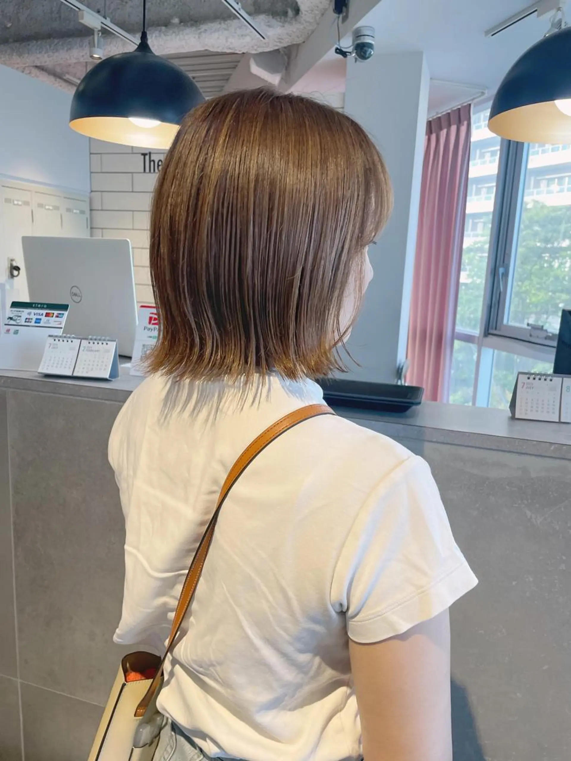 ショート カラー レイヤー/髪質改善カ ラ-🤍津田奈々美‎のヘアスタイル