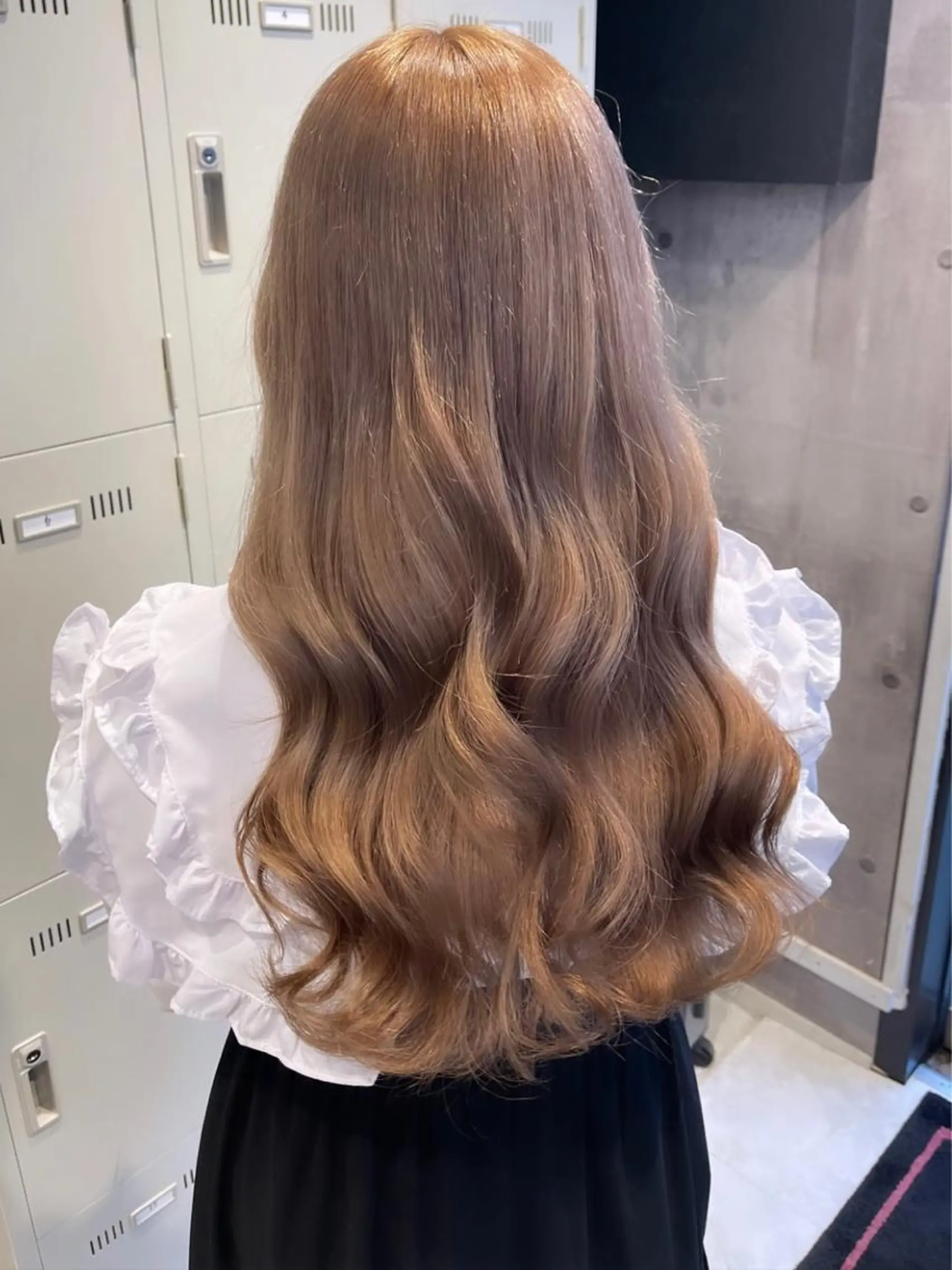 ロング カラー パーマ ヘアアレンジ メンズ キッズ ネイル マツエク・マツパ アイブロウ 🎀韓国スタイル YURINA🎀のヘアスタイル
