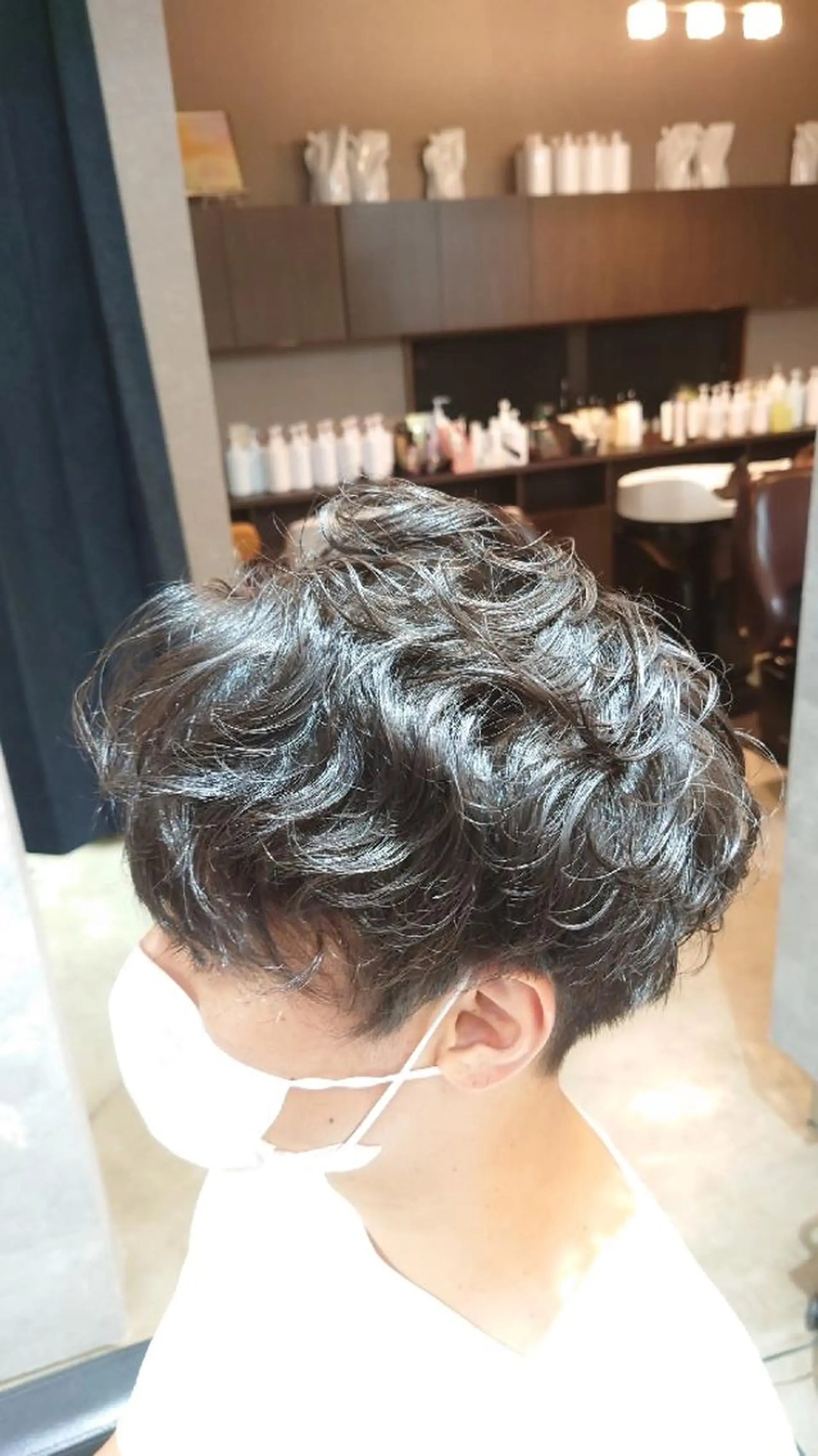 ショート メンズ マッシュ メンズパーマ 刈り上げ 浅野  勇貴のヘアスタイル