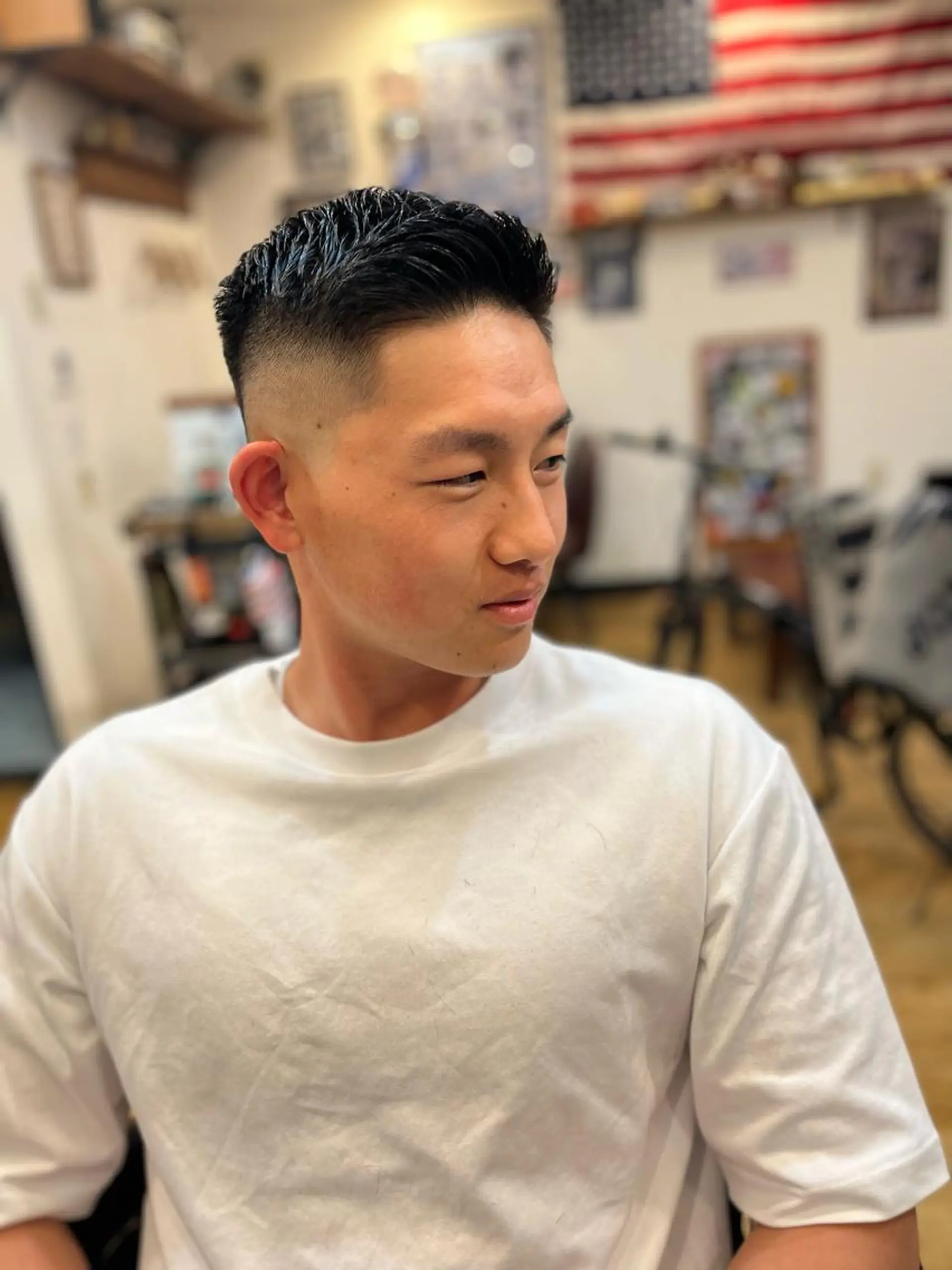 ショート メンズ フェードカット スキンフェード カット コアフィールドゥ所属・坂口 大智のヘアスタイル
