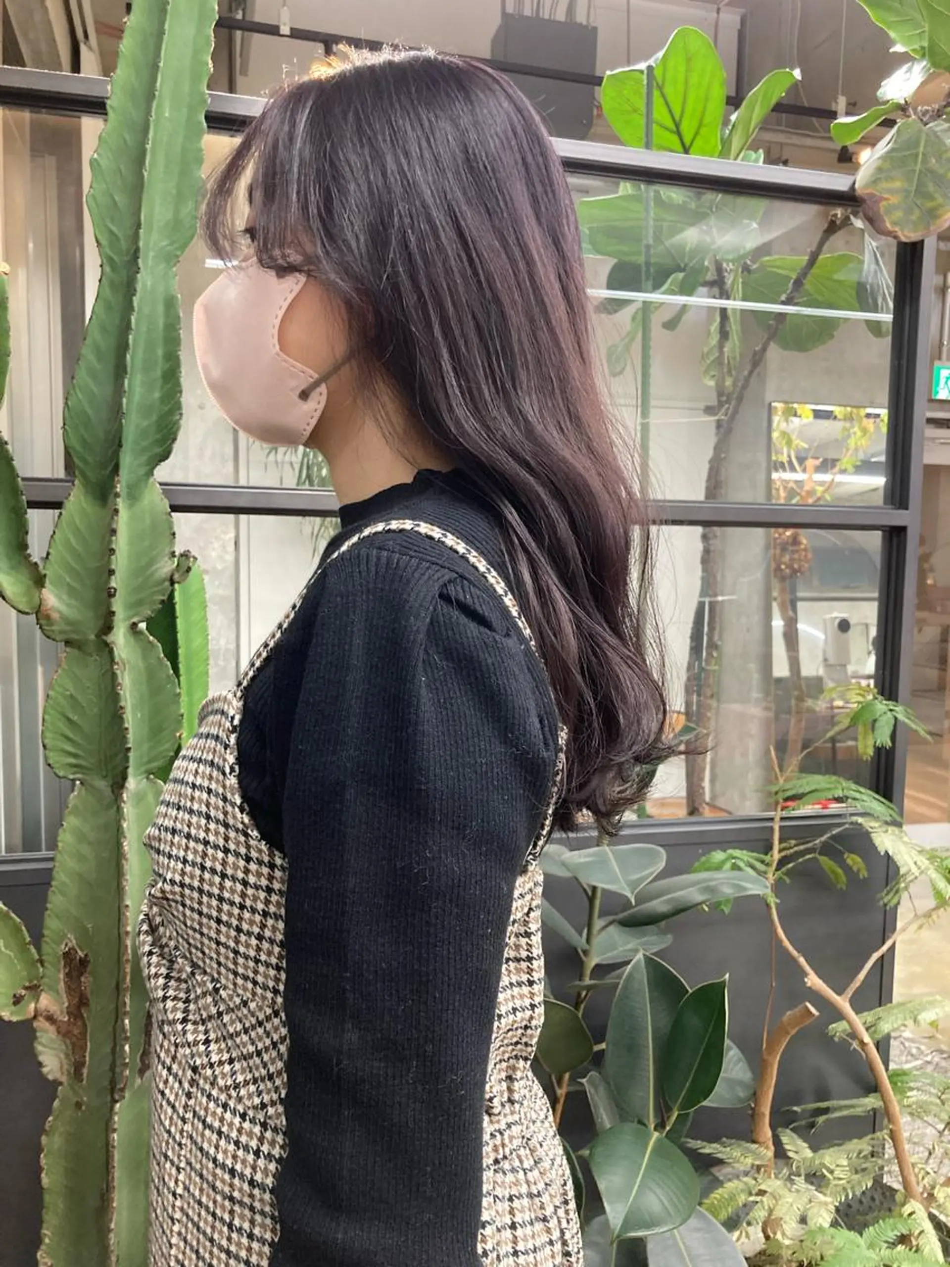 ロング カラー 透明感カラー グレージュ ラベンダーカラー ラベンダーグレージュ ラベンダーグレー カット ヘアカラー トリートメント 小木曽智美 /ボブ/ショートのヘアスタイル