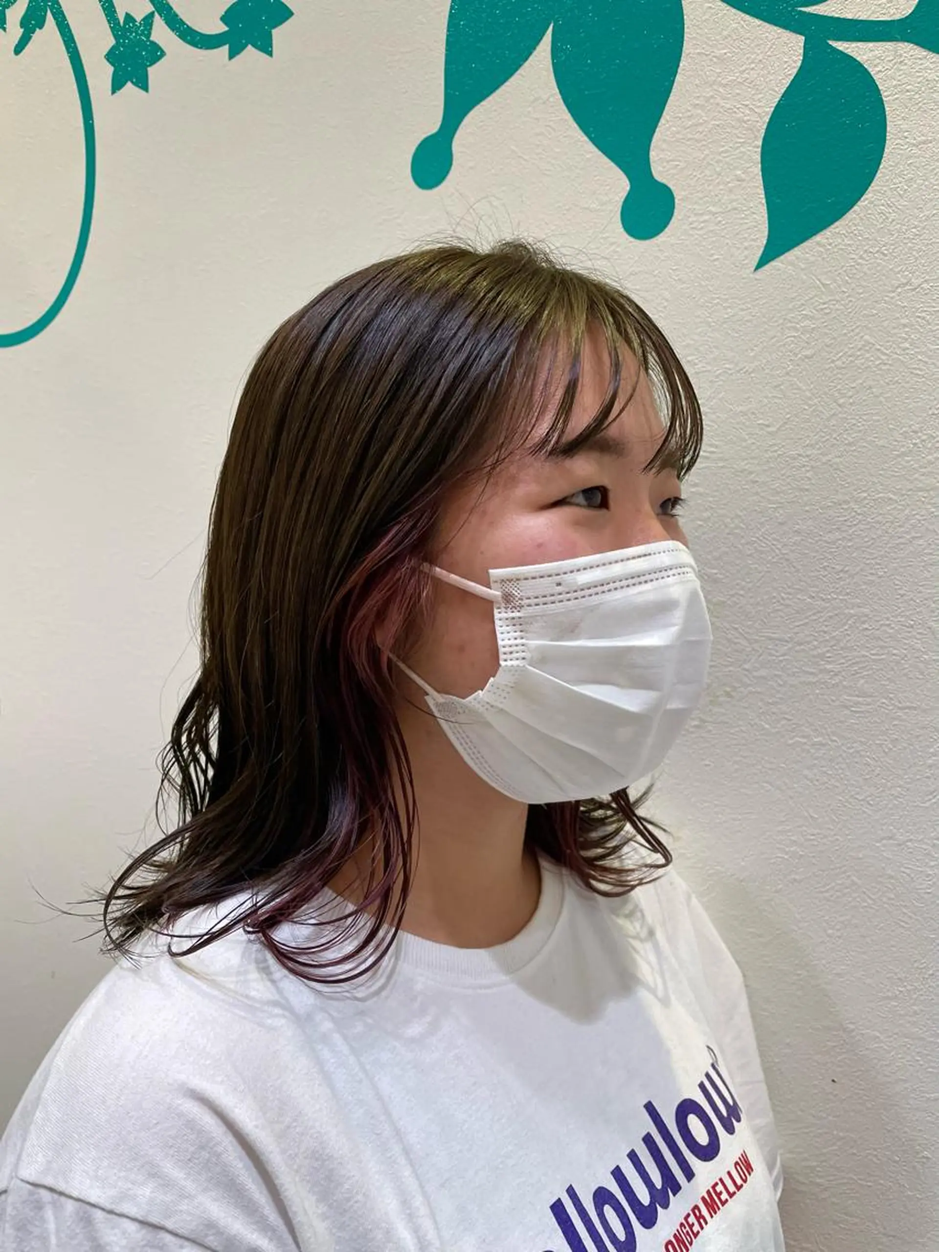 ミディアム カラー ラベンダーカラー ピンクカラー ピンクラベンダー 木村 架音のヘアスタイル