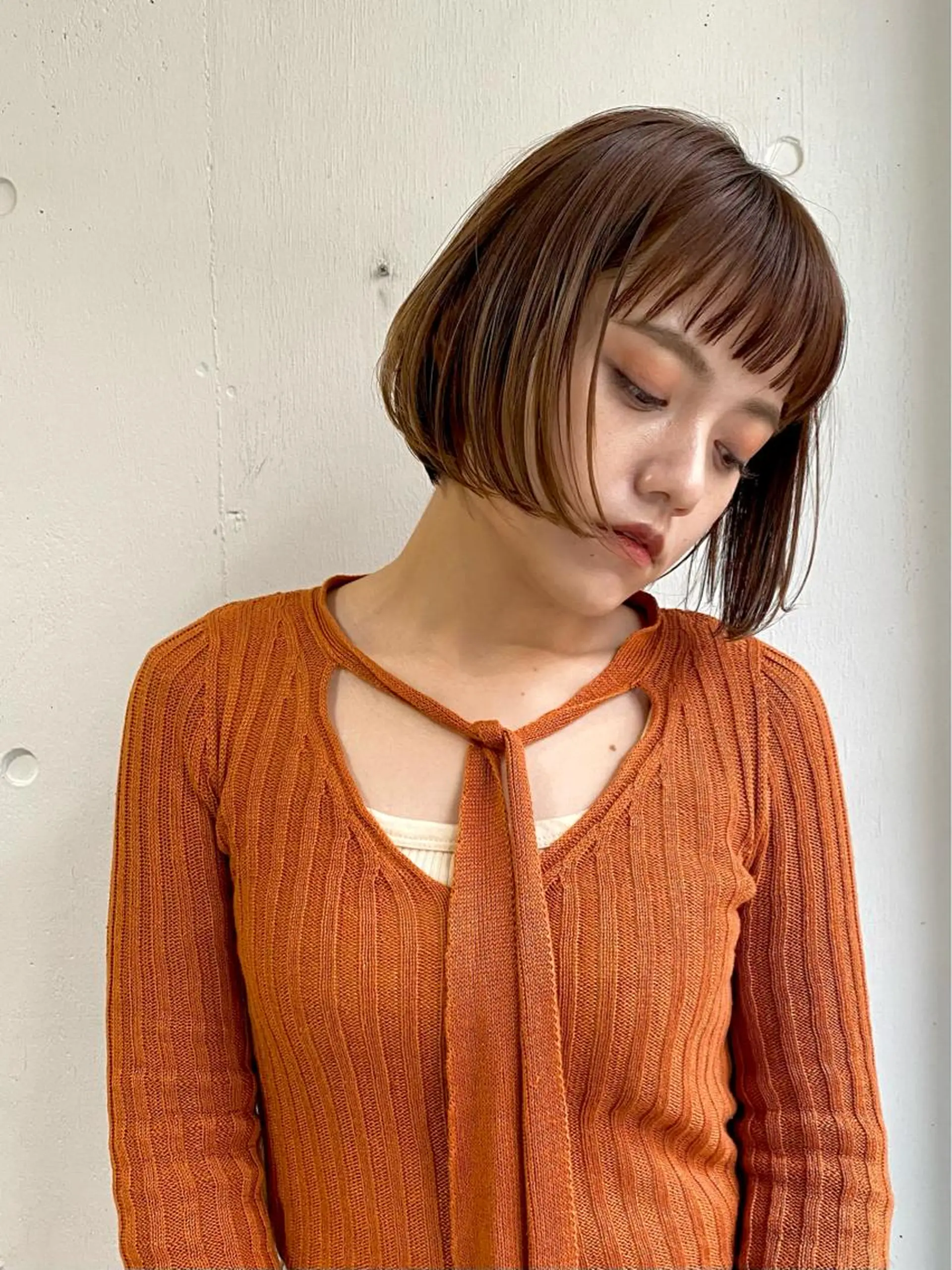 ショート カラー ハイライトカラー ボブ ハイライト カット ヘアカラー トリートメント ショート・ボブ MIKUのヘアスタイル
