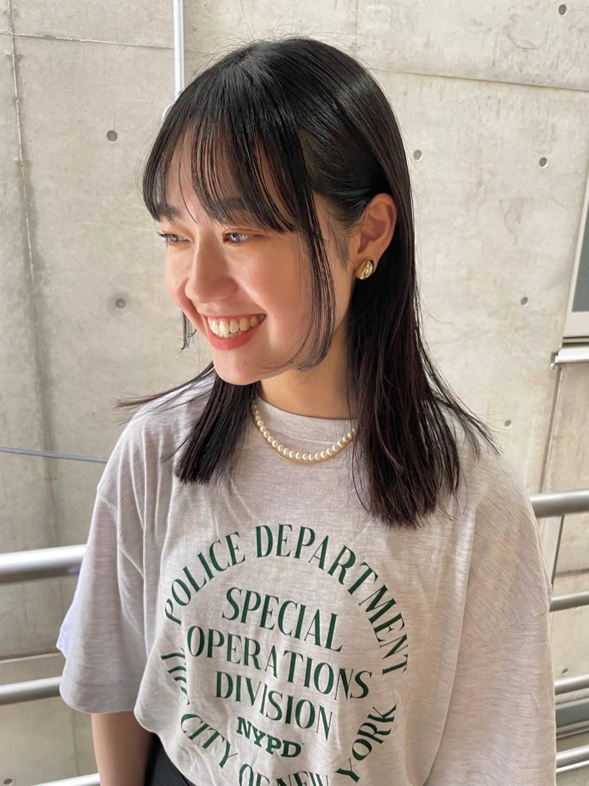 ミディアム カラー ヘアアレンジ カット ヘアカラー トリートメント satsuki ito/暖色、パーマのヘアスタイル