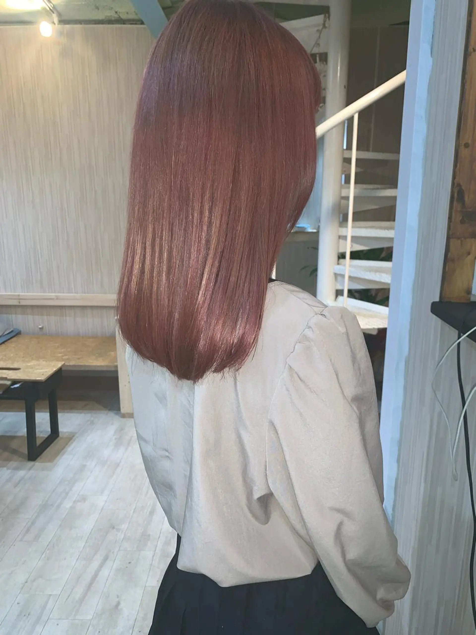 セミロング カラー ヘアアレンジ ピンクカラー ヘアカラー nico  原宿所属・nico【代表】 市川　拓也のヘアスタイル