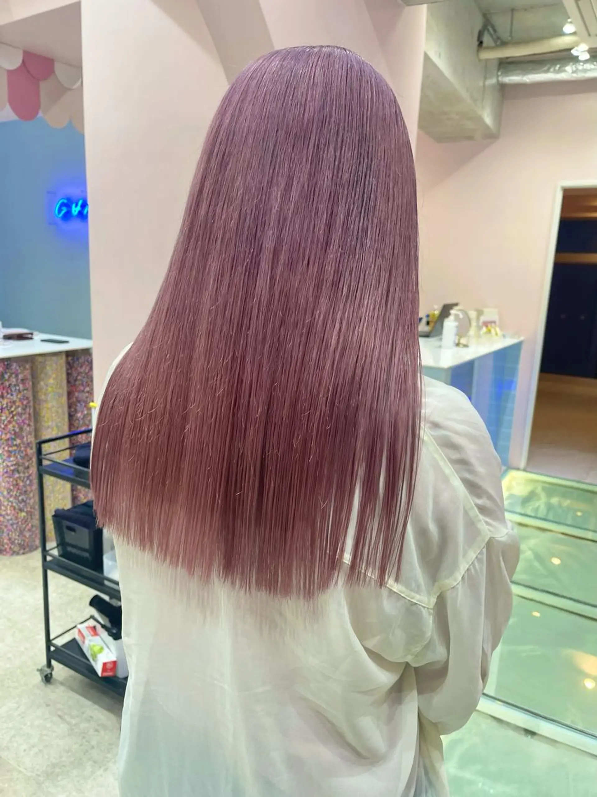 セミロング ヘアカラー トリートメント tuki yokohama所属・店長 小池アキトのヘアスタイル