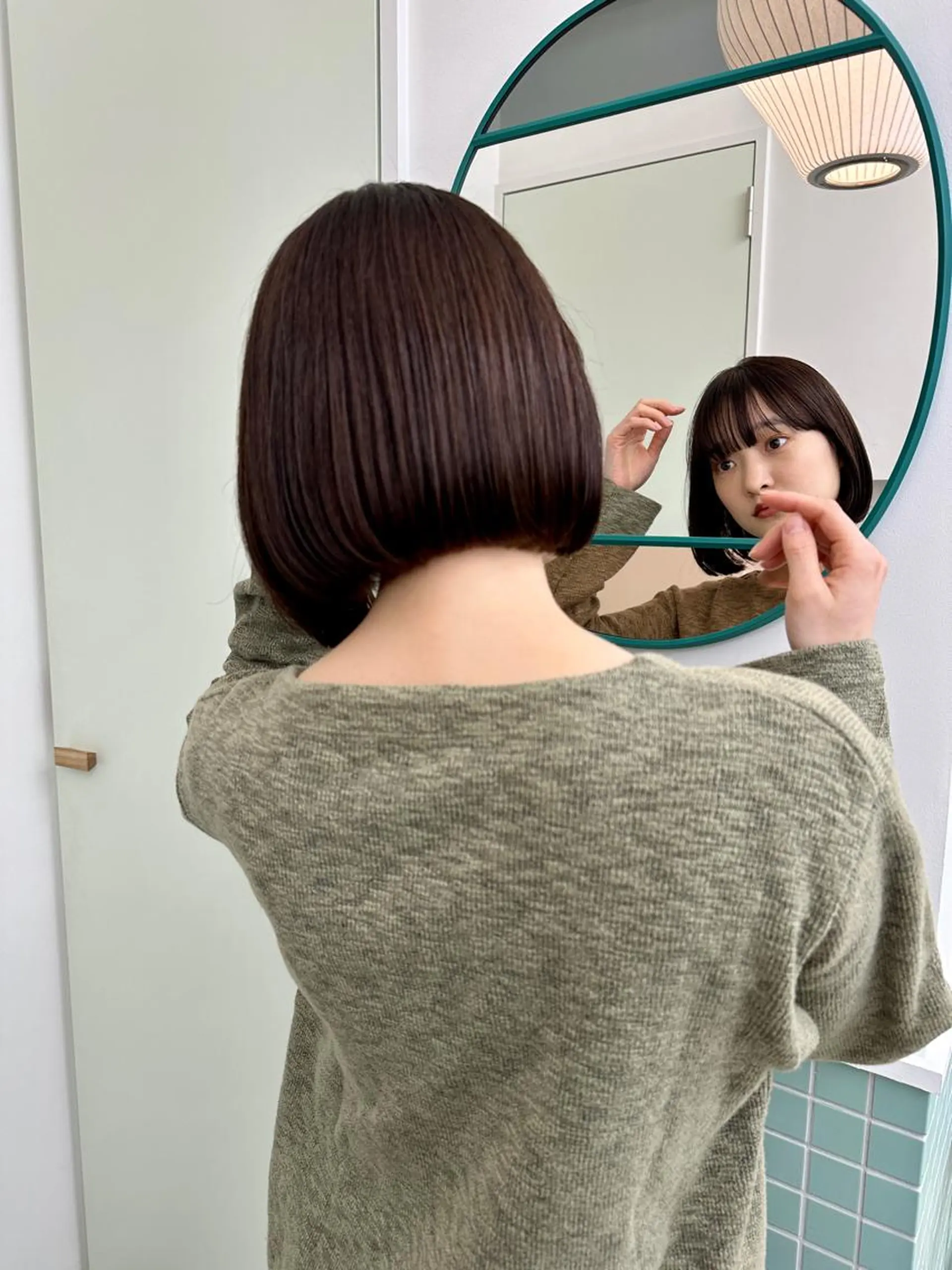 ショート カラー ケアカラー 似合わせカット カット ヘアカラー トリートメント ボブ/レイヤー/ケア パーマ/リュウタのヘアスタイル