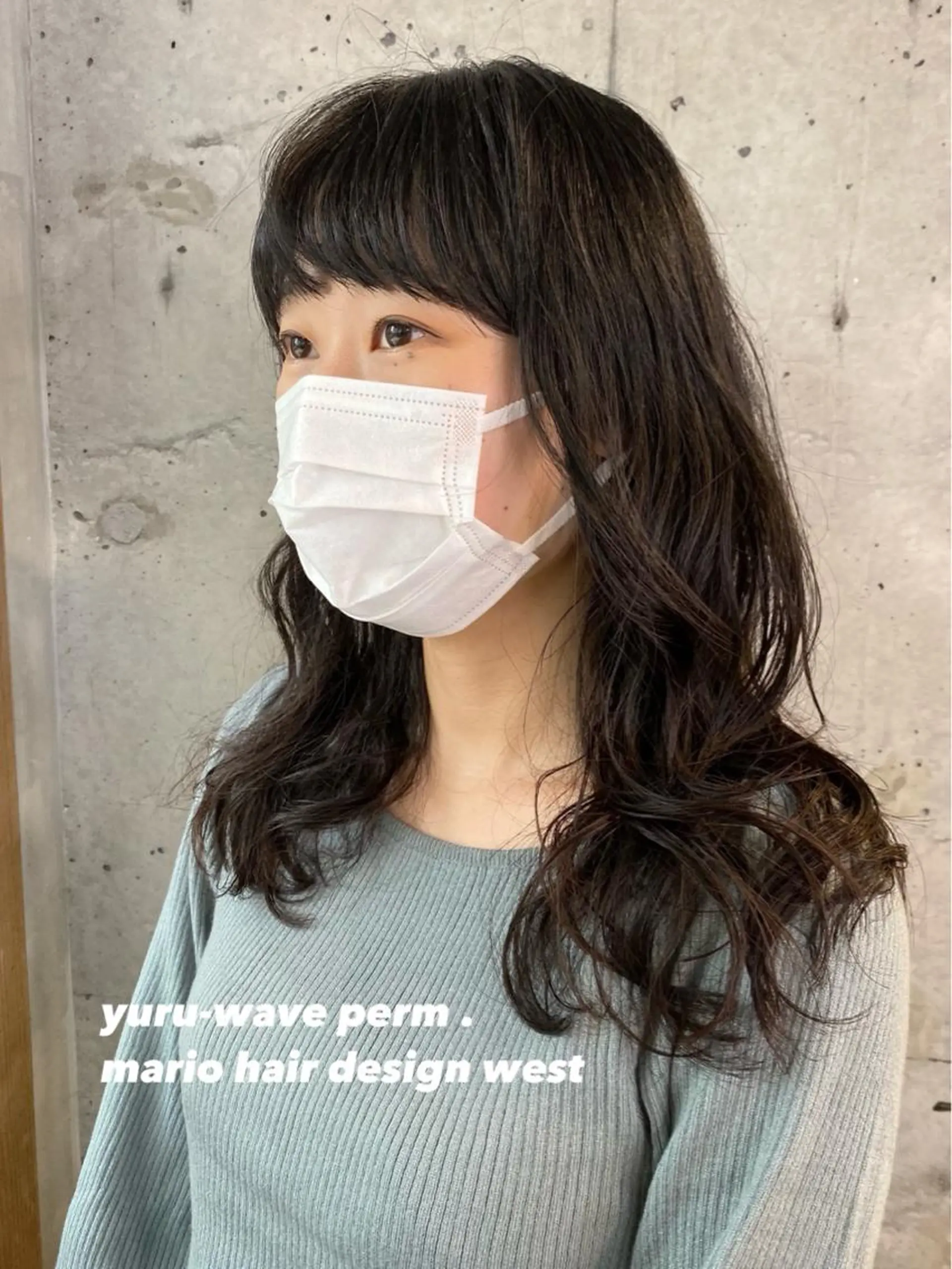セミロング パーマ セミロングパーマ 学生 スパイラルパーマ 竹嶌 健吾のヘアスタイル