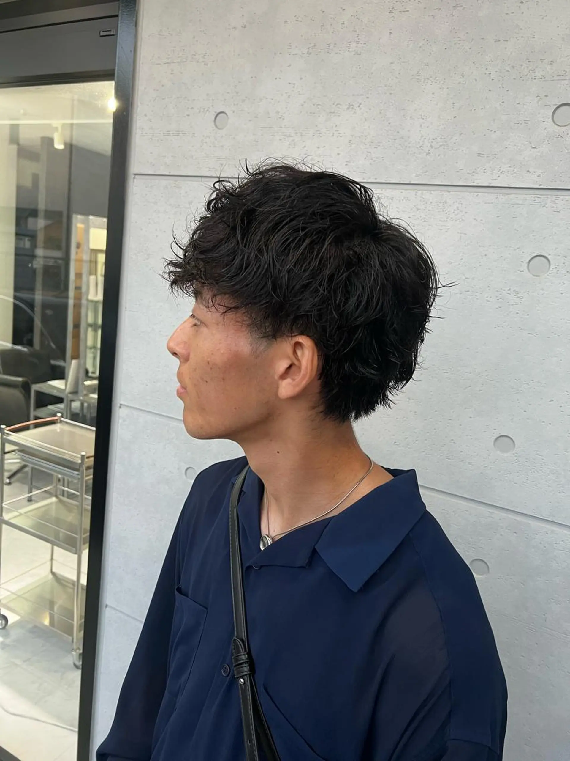 パーマ ヘアアレンジ メンズ カット パーマ ヘアセット 飛田 楓信のヘアスタイル