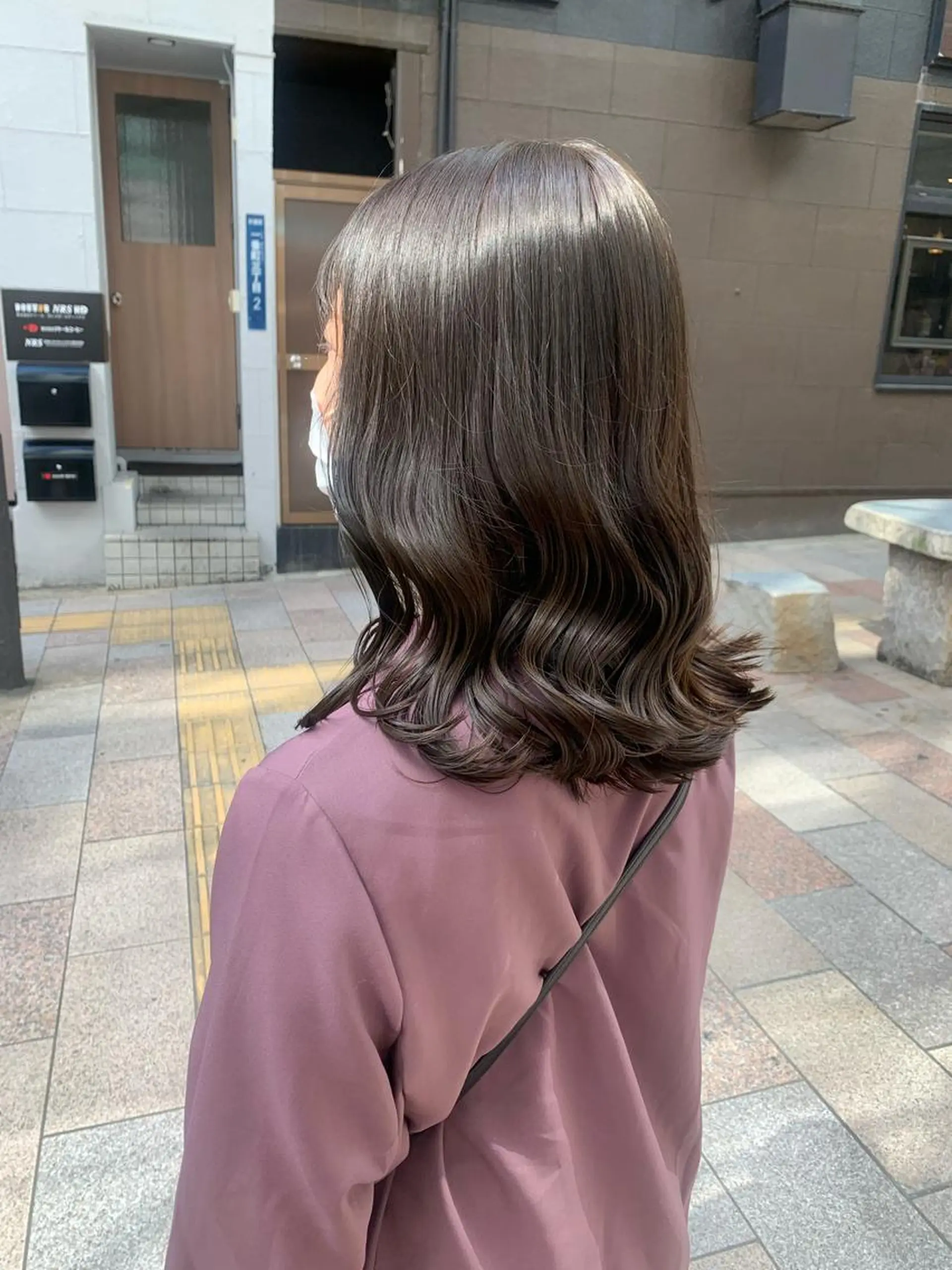 セミロング カラー ヘアアレンジ ブリーチなし/ レイヤー🌿runaのヘアスタイル