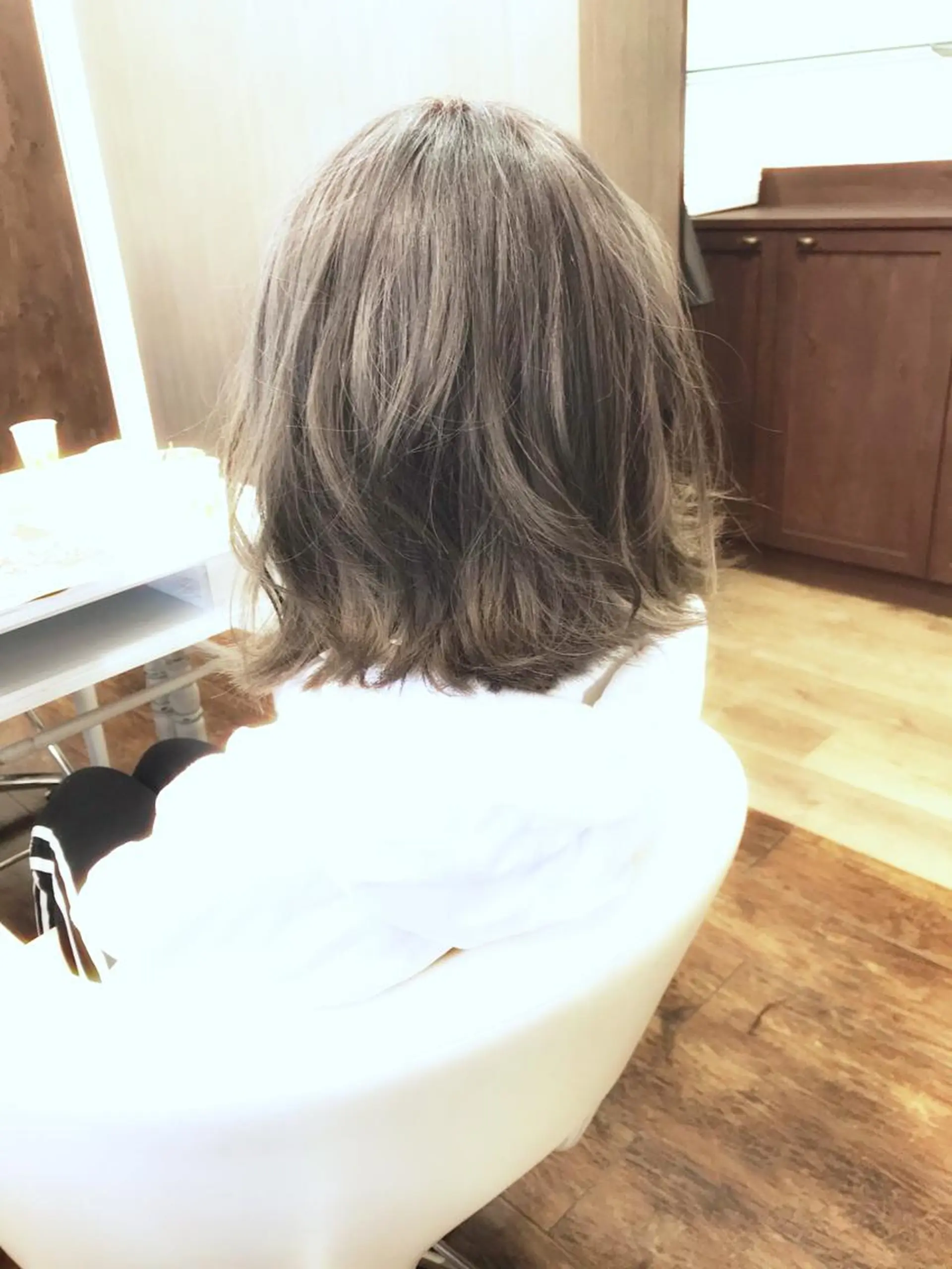ミディアム カラー 細川武琉 Aqua limeのヘアスタイル