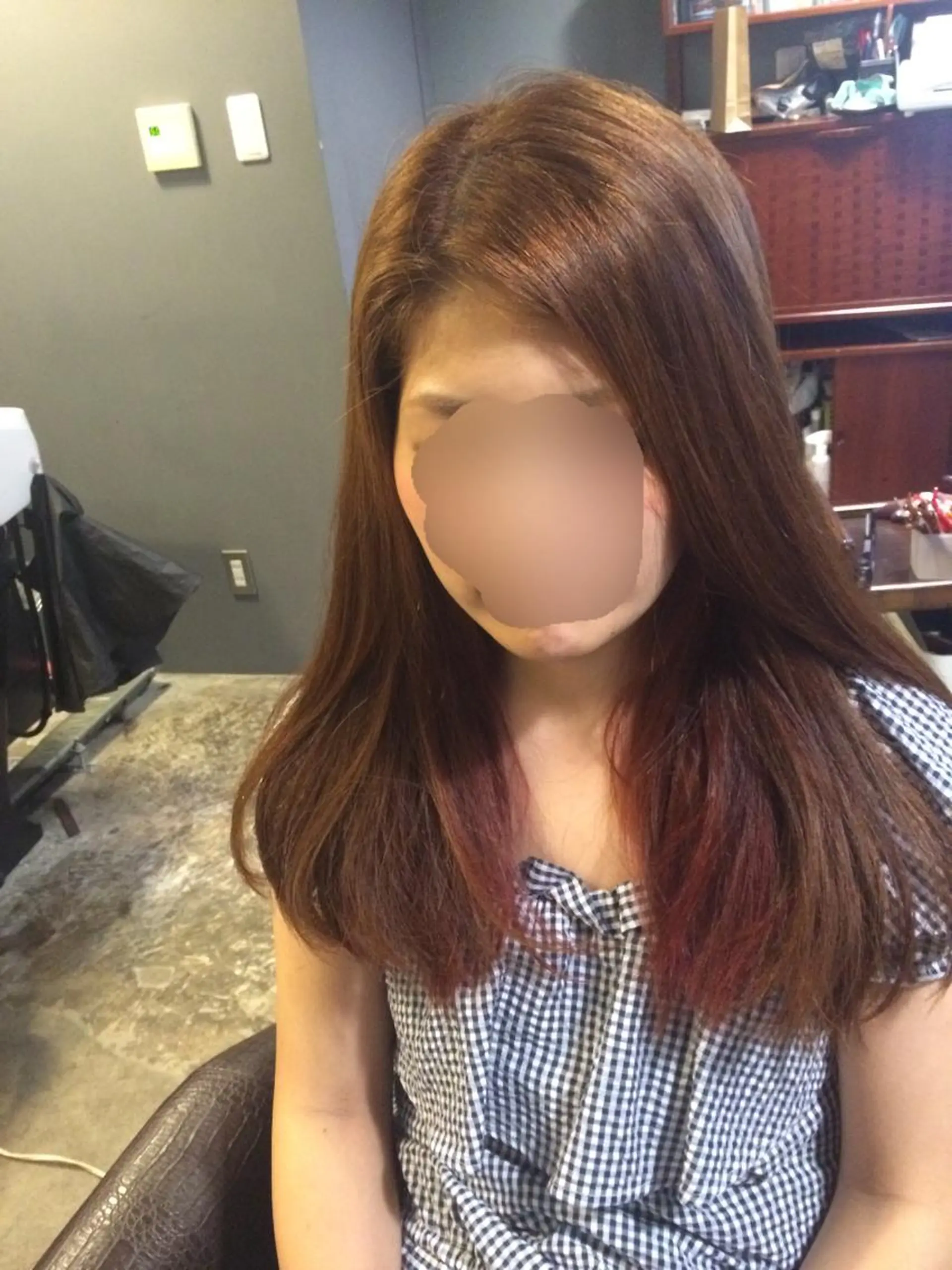 セミロング カラー インナーカラー chancello  Hairチャンチェロのヘアスタイル