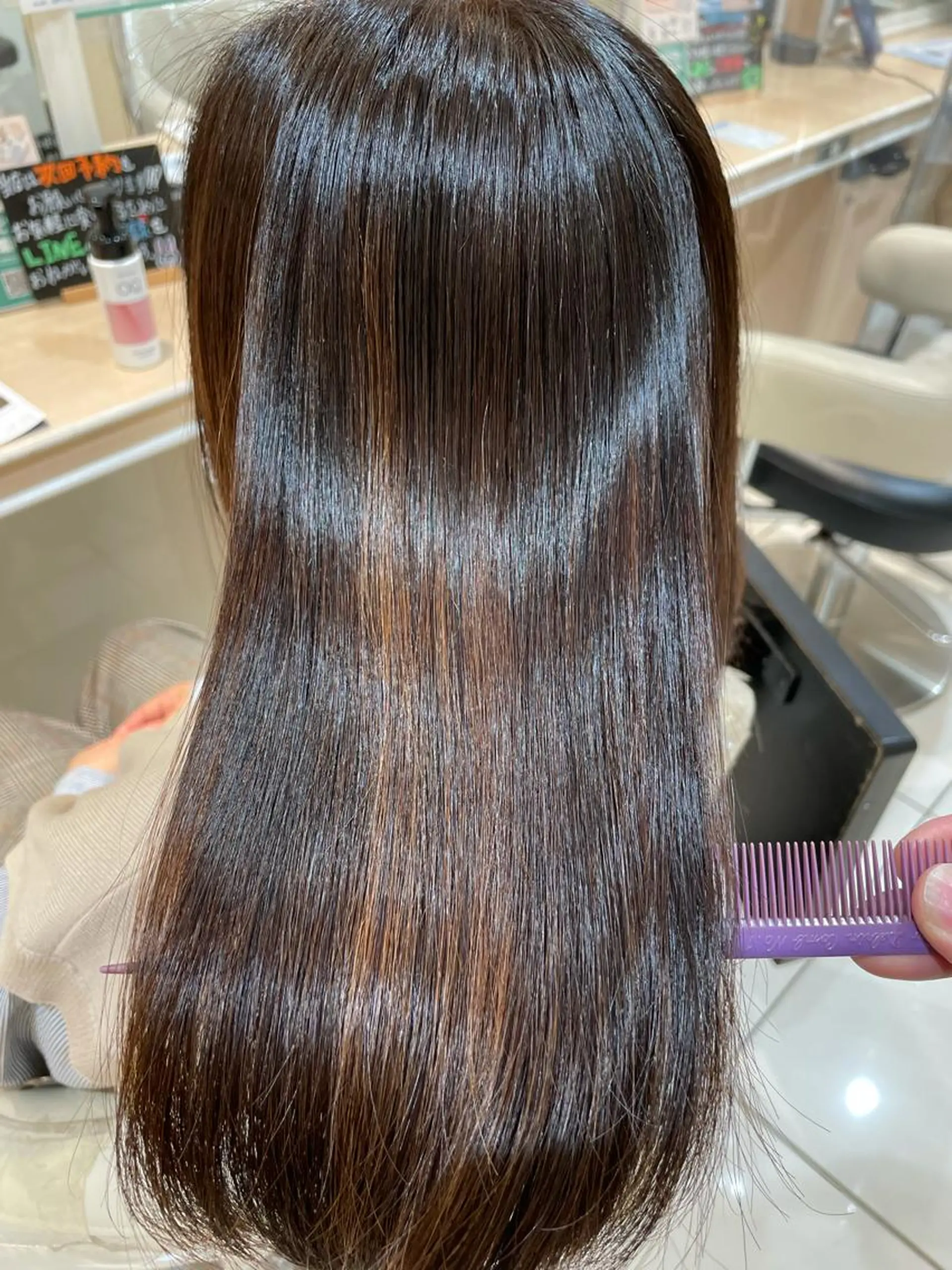 ロング 縮毛矯正、髪質改善／ 松田 龍之介のヘアスタイル