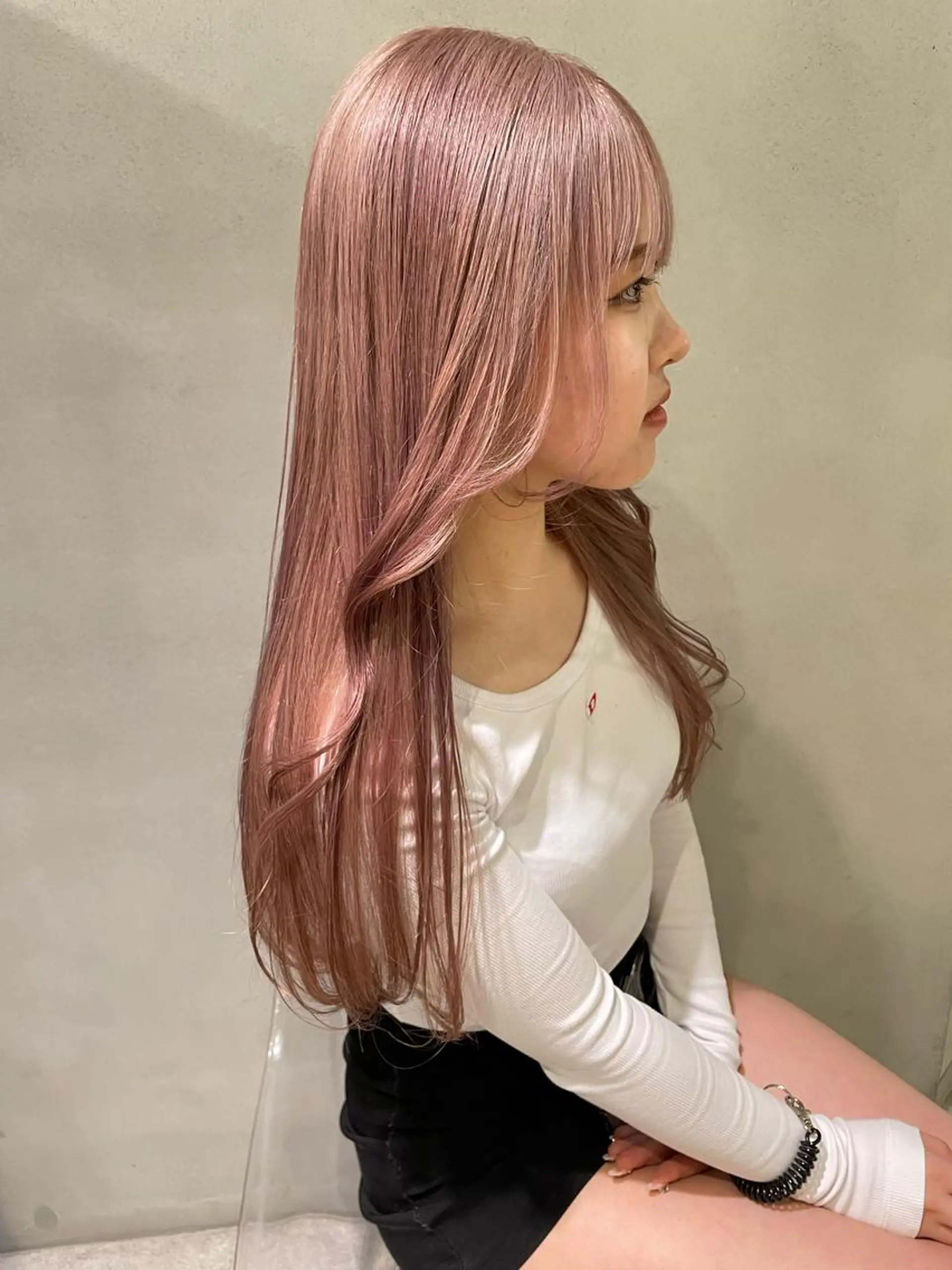 ロング カラー ブリーチ ハイトーンカラー ヘアカラー トリートメント 心斎橋/ブリーチ minamiのヘアスタイル