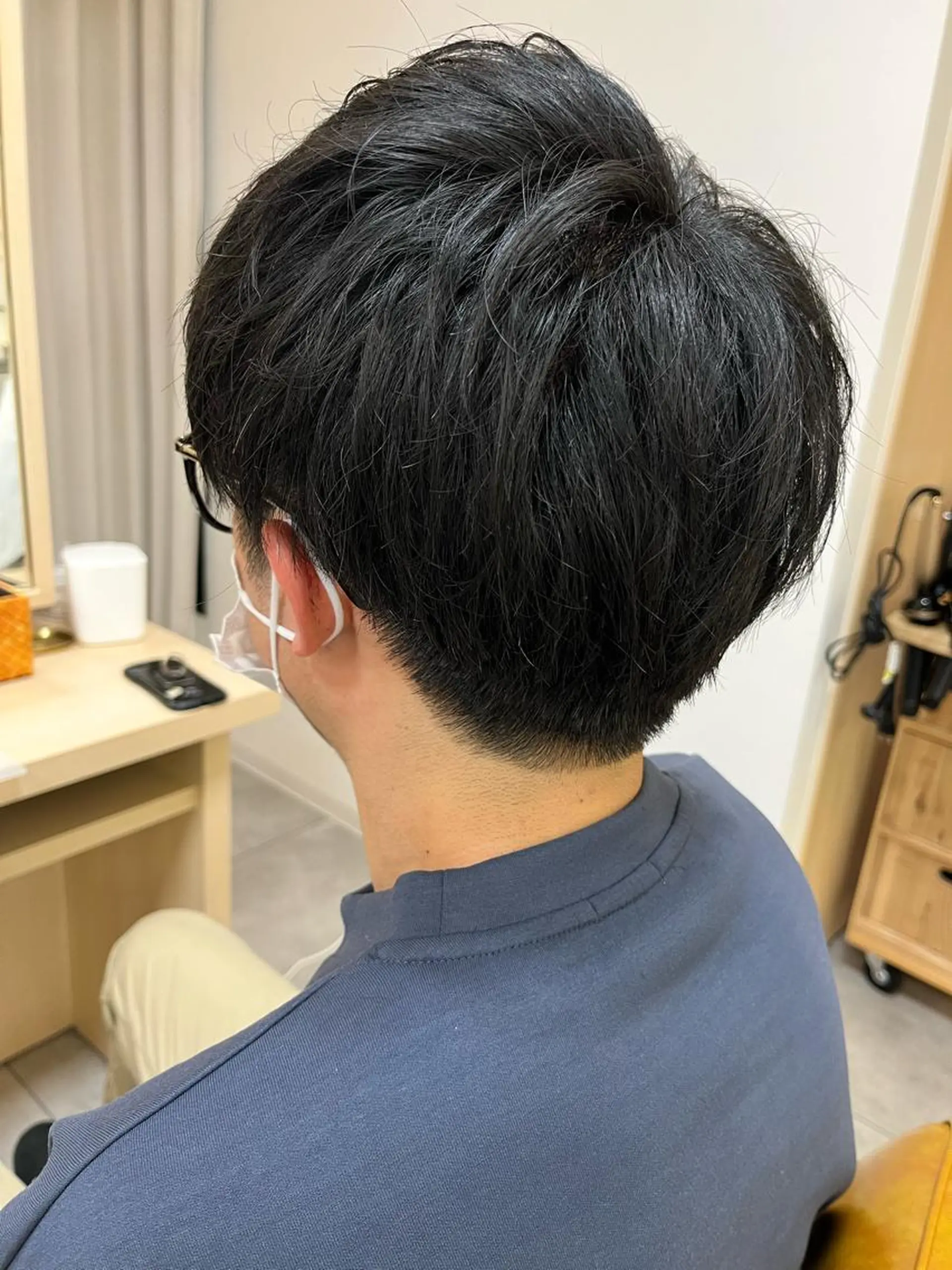 メンズ マッシュ Hikari /赤み消しカラーのヘアスタイル