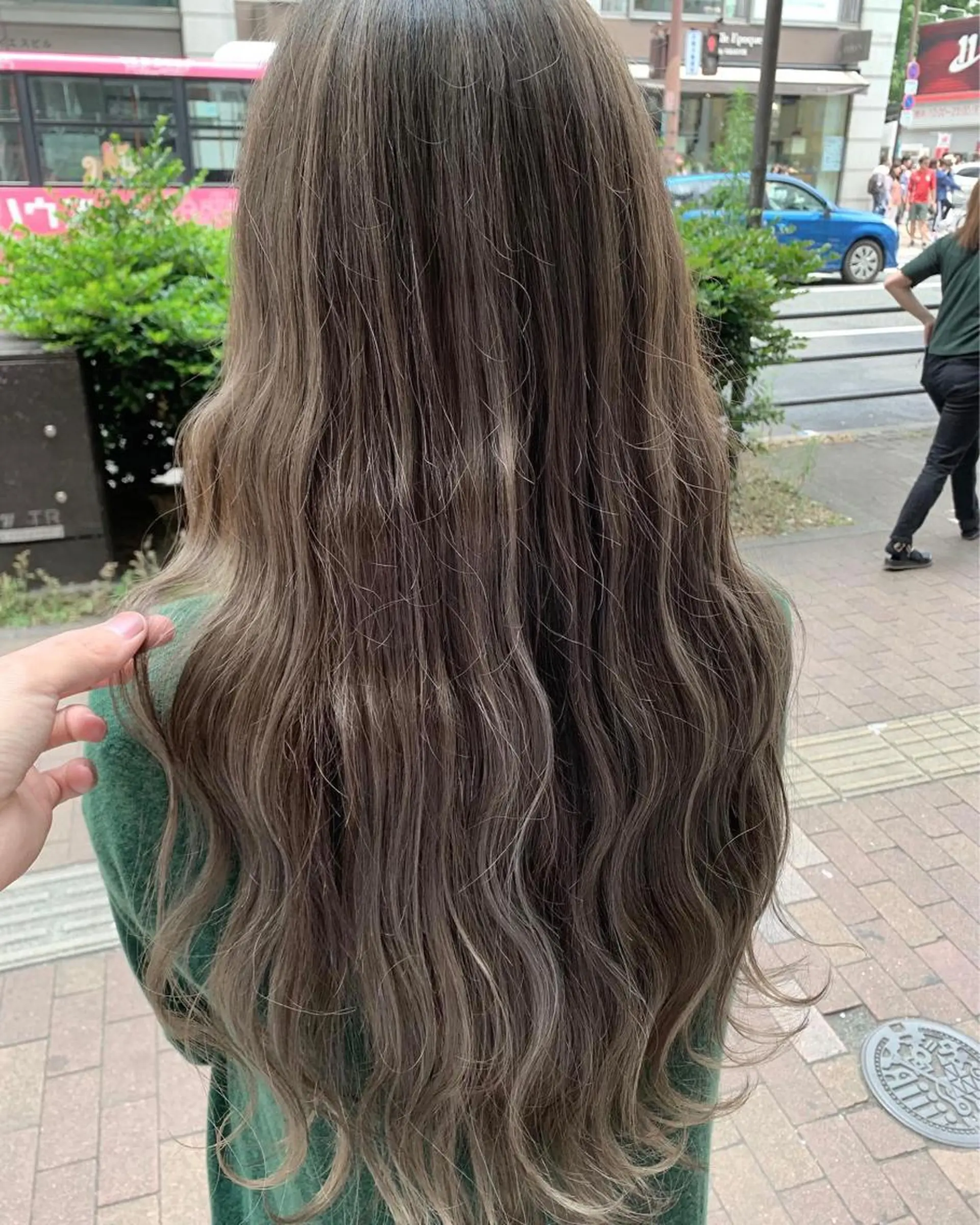 ロング カラー ヘアカラー トリートメント 髪質改善will hairdesignのヘアスタイル