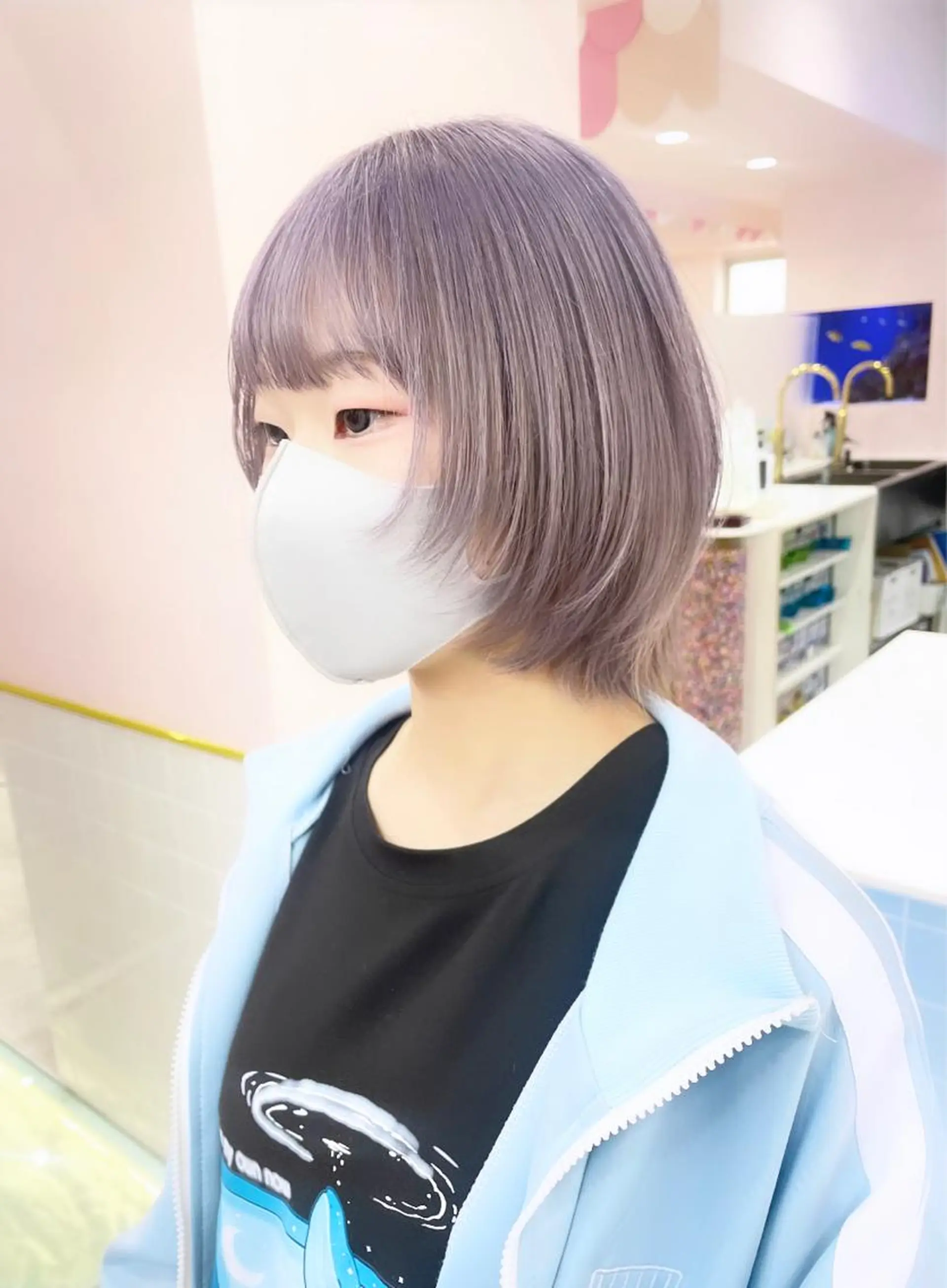 カラー 色落ち綺麗透明感カラ /ボブ/ナカツヒカルのヘアスタイル