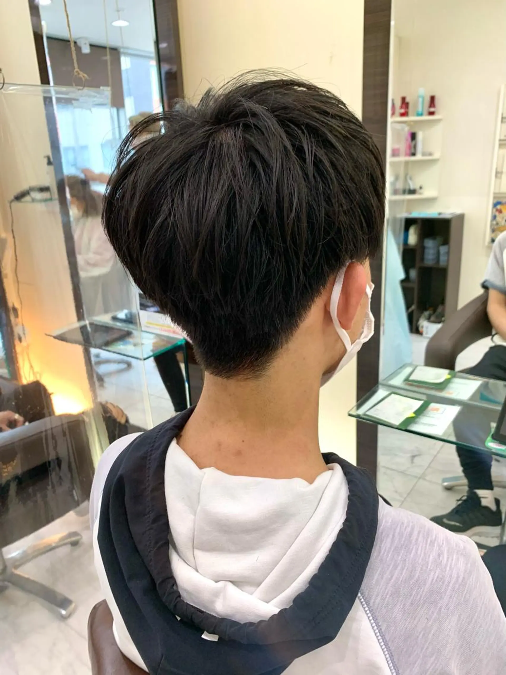 メンズ キッズ マッシュ RIKA💙パーマ 艶カラー💙のヘアスタイル