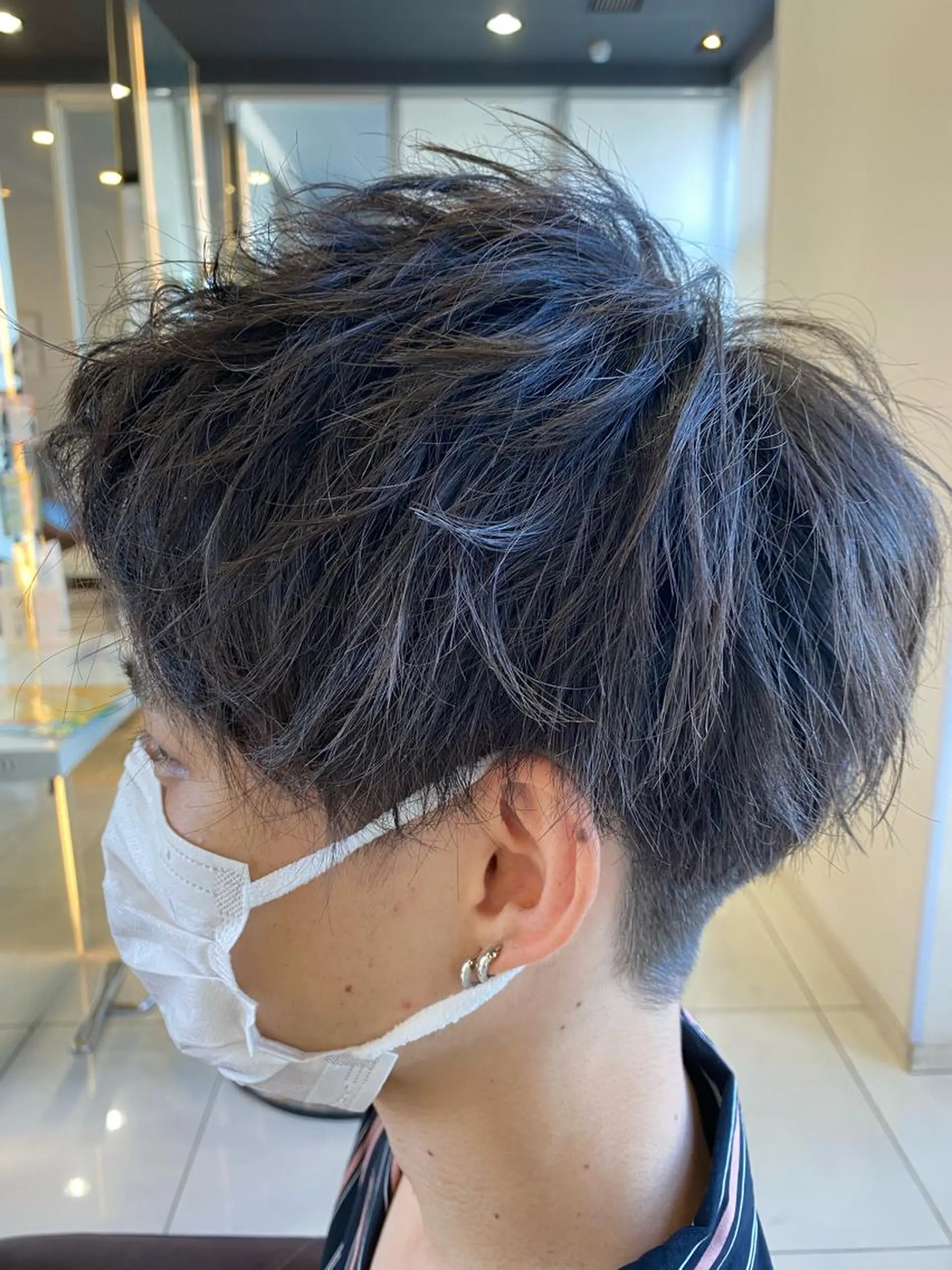 ショート メンズ アップバング マッシュ カット メンズサロン/戸塚駅 東口3分/冨田大輝のヘアスタイル