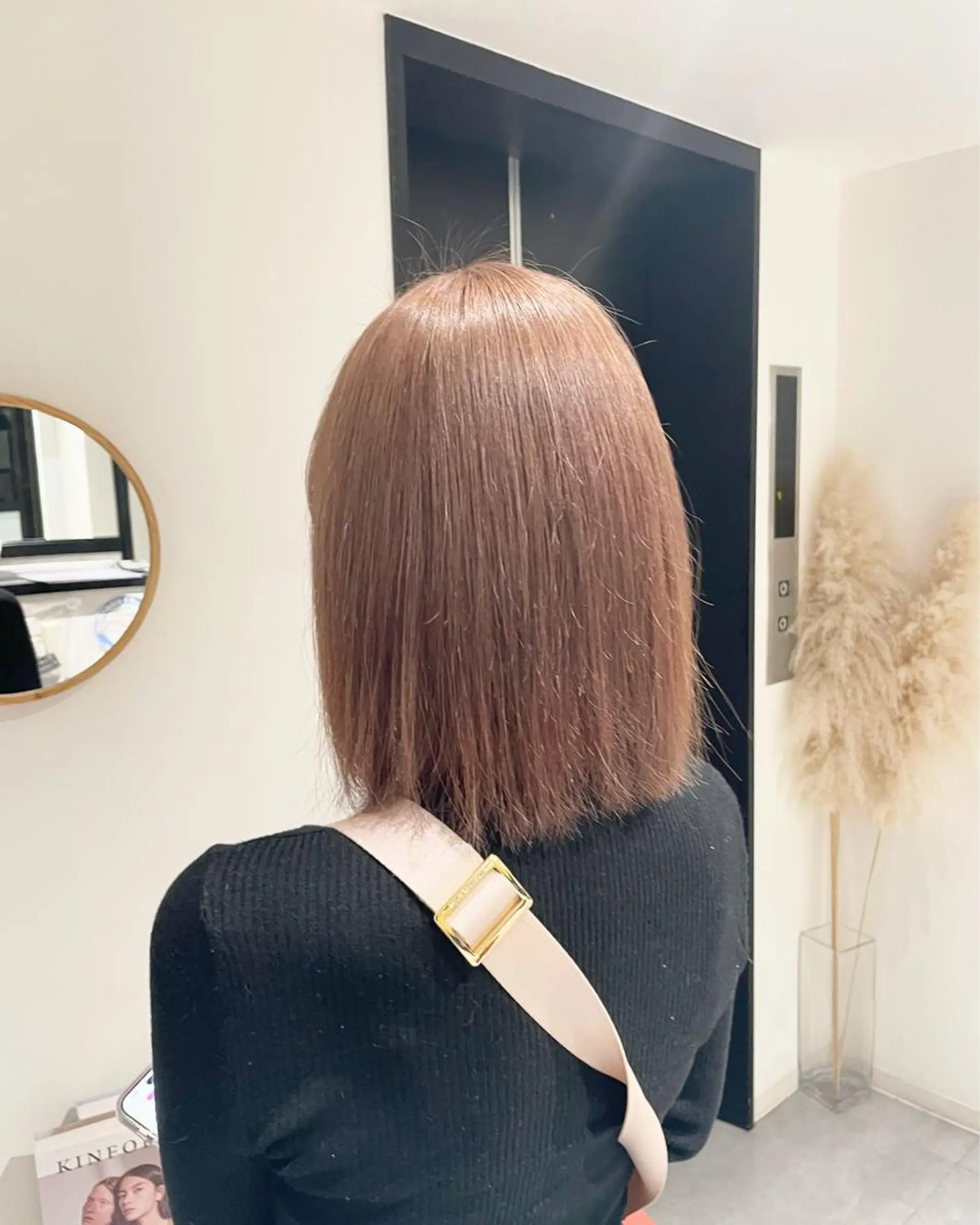 ミディアム カラー fuka/梅田/ ミルクティーベージュのヘアスタイル