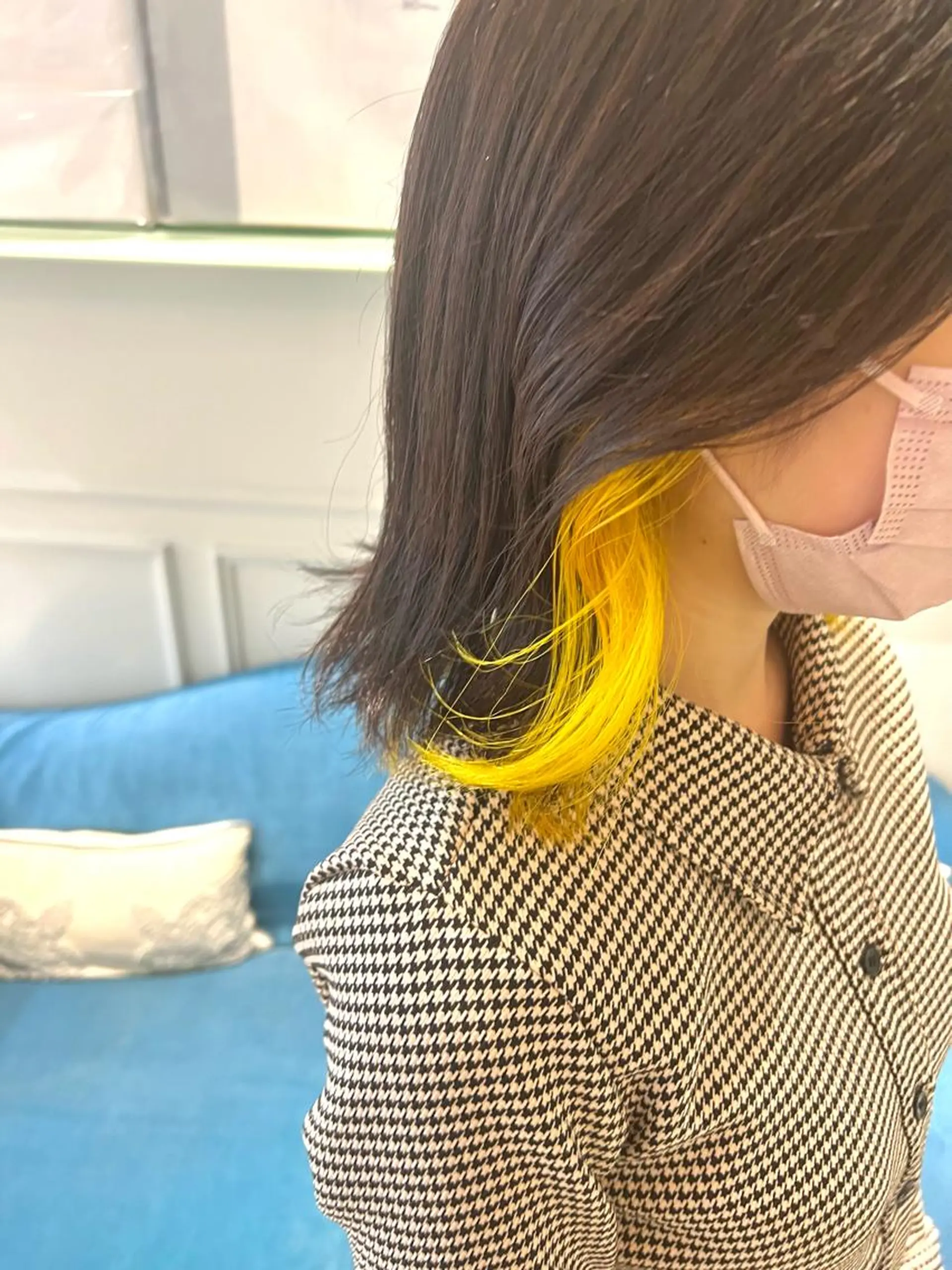 ショート カラー ヘアアレンジ ヘアカラー トリートメント ヘッドスパ ヘアセット 🌈インナーカラー ‘ショウマ’🌈のヘアスタイル