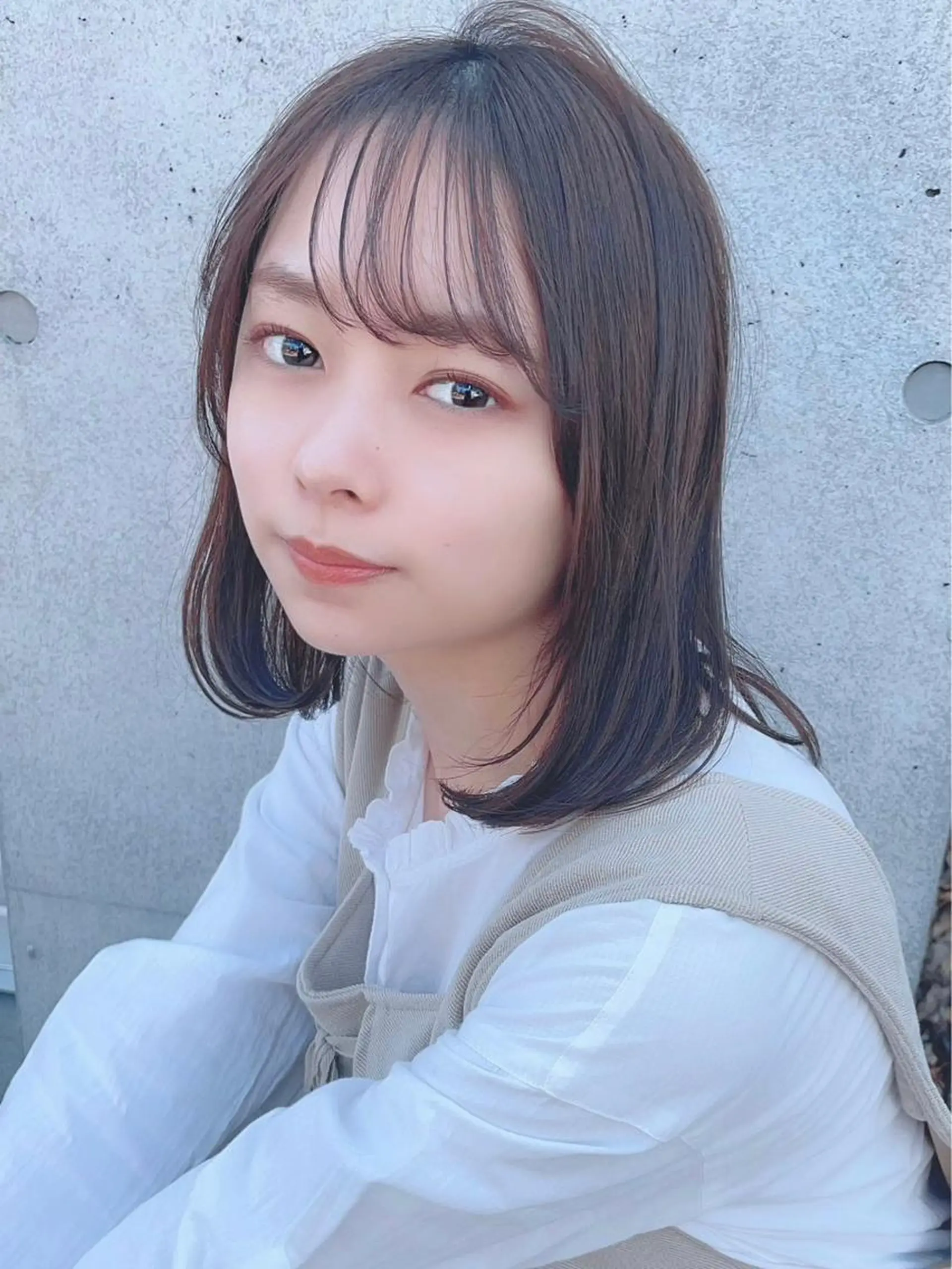 ミディアム カラー パーマ ヘアアレンジ 【公式】amble luxe池袋東口💛のヘアスタイル