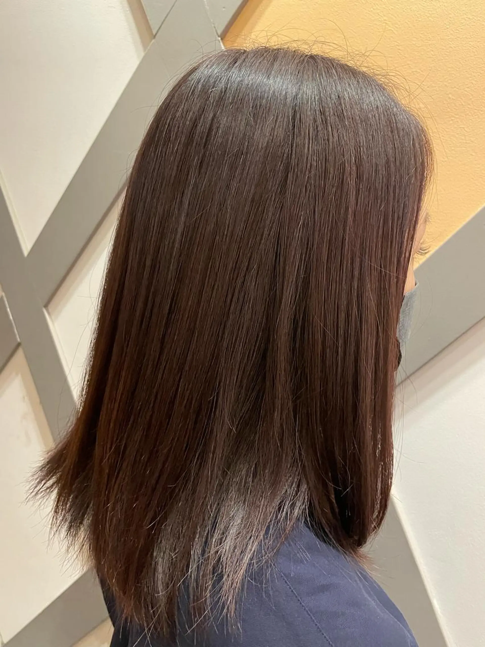 カラー ベージュカラー ラベンダーカラー 内藤 すずなのヘアスタイル