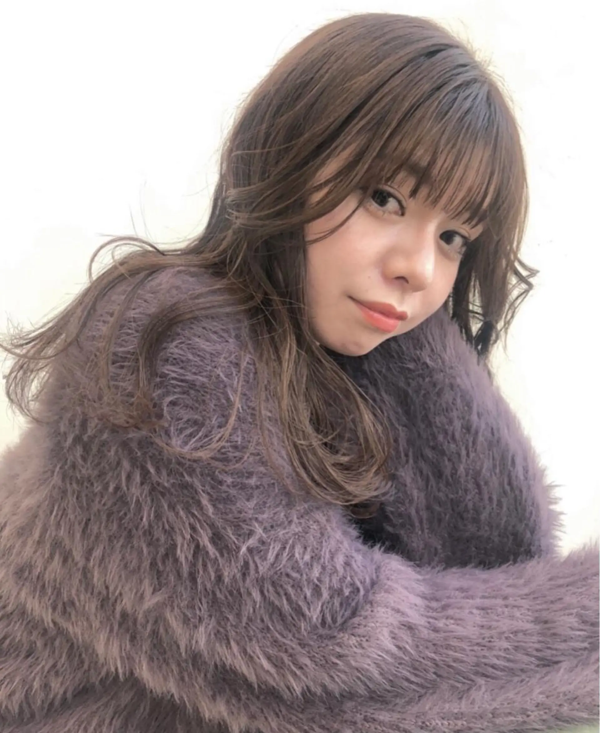 セミロング カラー nakahara madokaのヘアスタイル