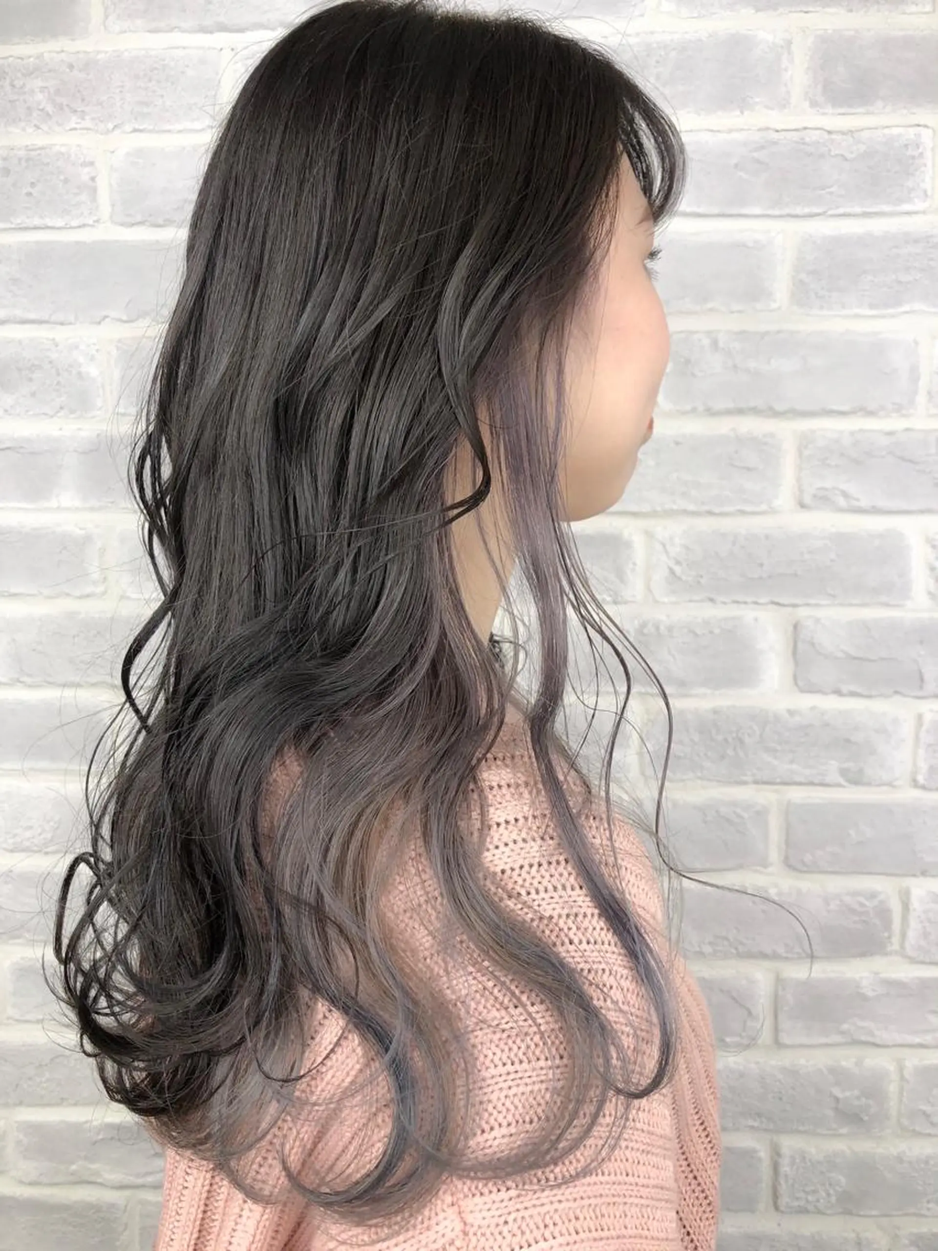 ロング カラー パープルカラー eclair.髪質改善&トリートメント所属・【艶髪、透明感】西村 有司のヘアスタイル