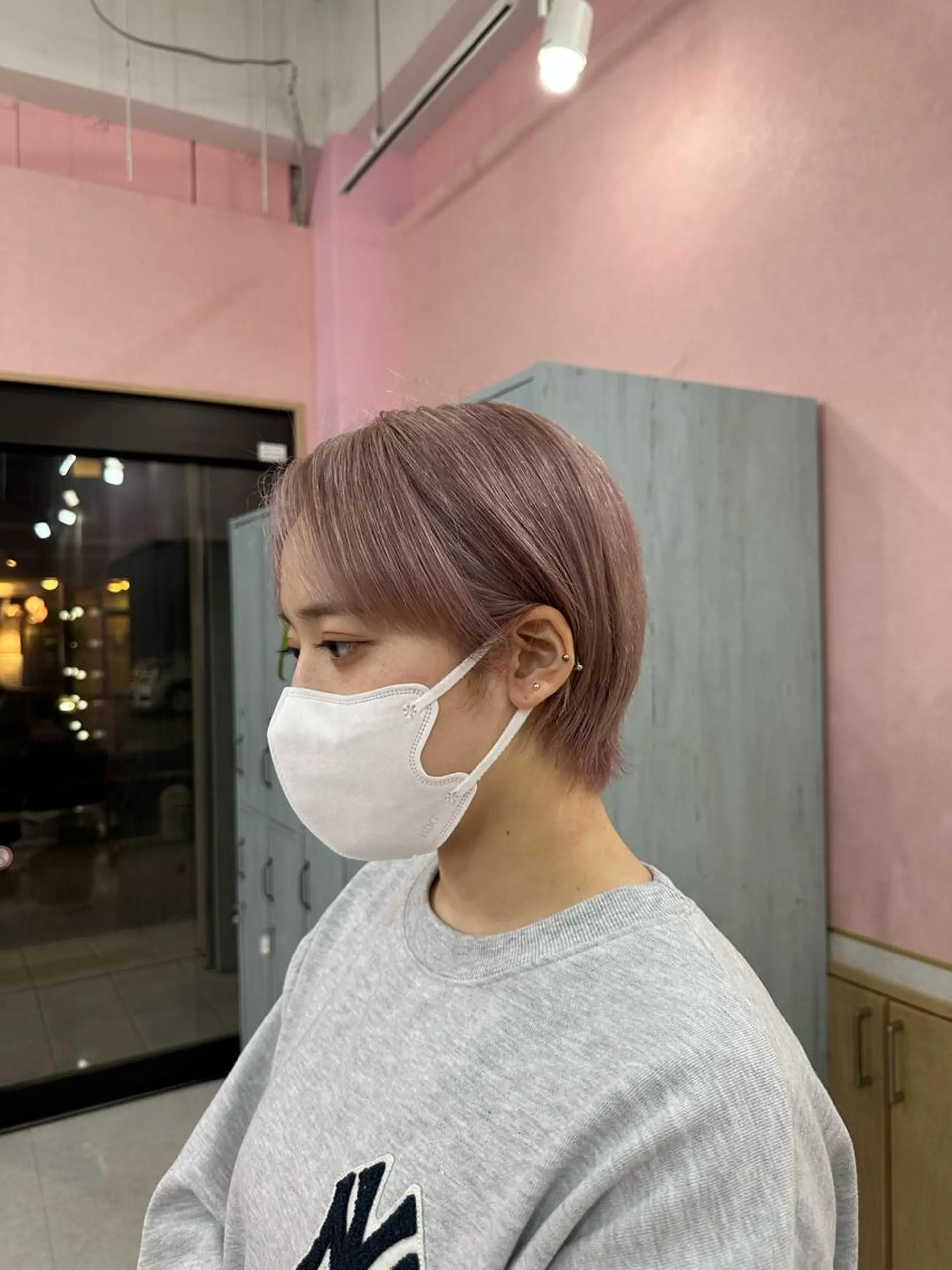 カラー ベージュカラー ピンクカラー ピンクベージュ 🪞ダメージレス艶 🪞れいのヘアスタイル