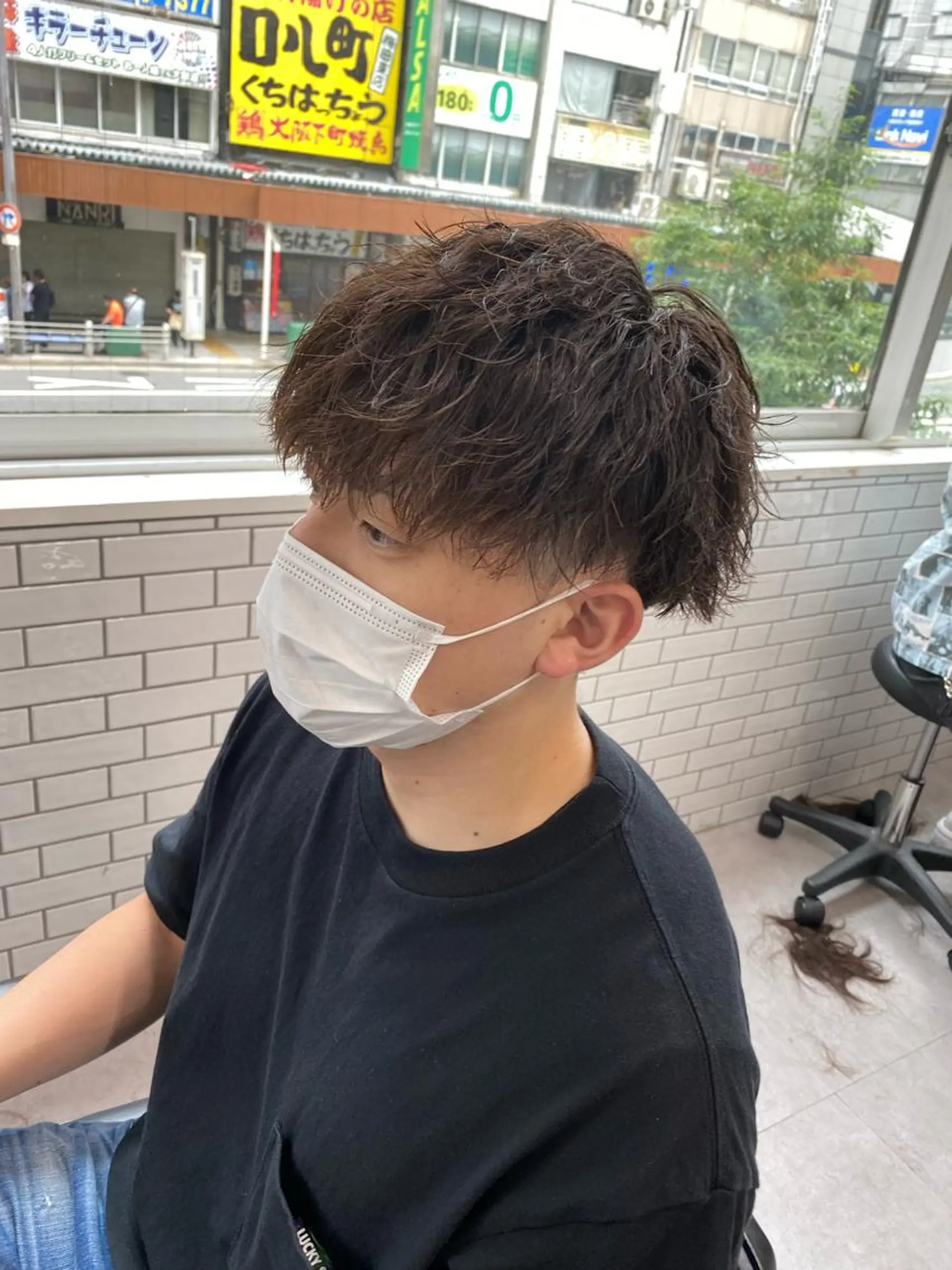 パーマ メンズ メンズパーマ 心斎橋本町メンズ 美容師ユースケのヘアスタイル