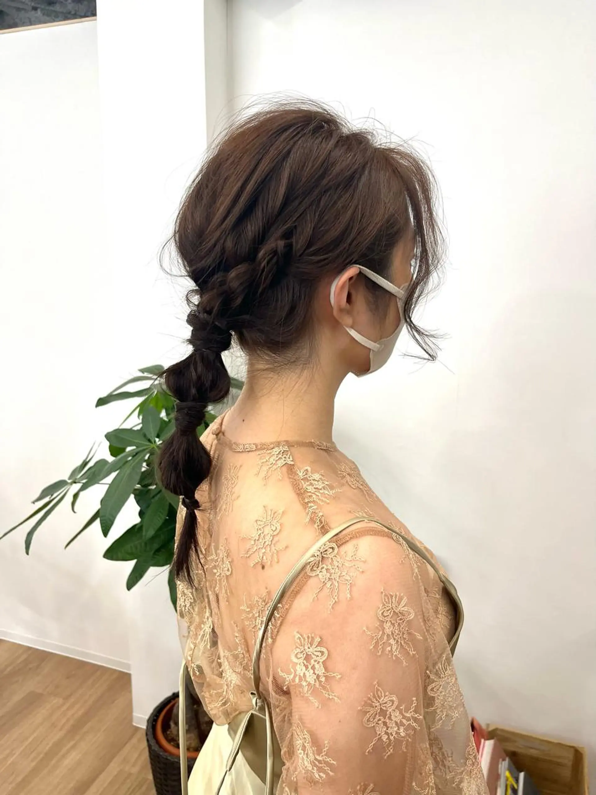 セミロング カラー ヘアアレンジ 結婚式・ブライダル HIROKO / 透明感暖色カラー🎀のヘアスタイル