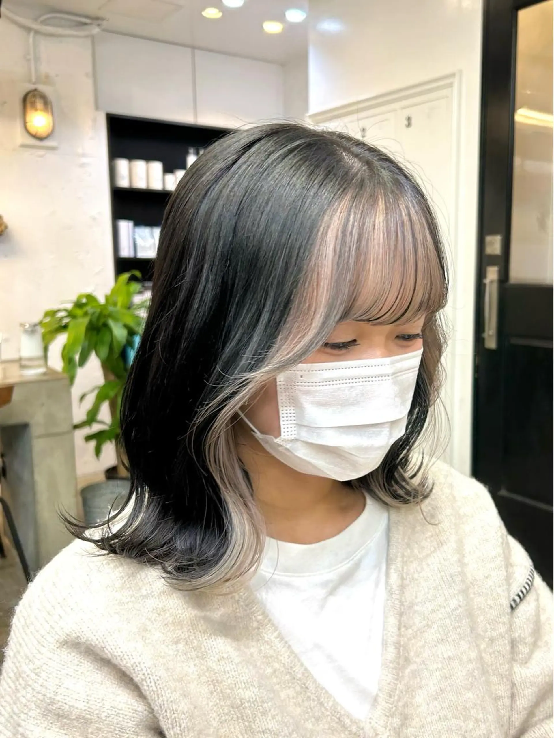 セミロング カラー ヘアアレンジ ヘアカラー トリートメント 🎀暖色カラー🎀 ♡yurika♡のヘアスタイル