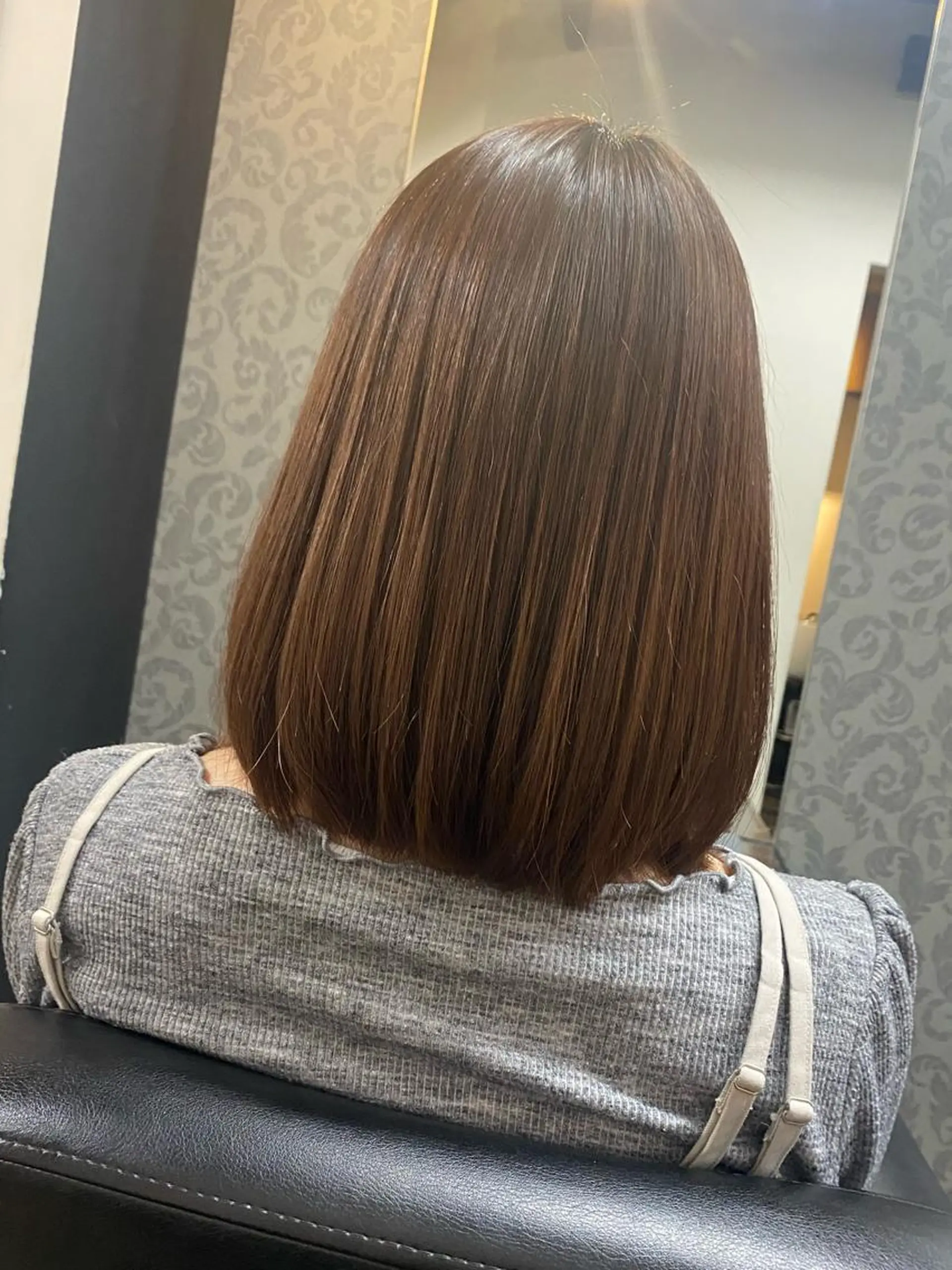 ミディアム カット 縮毛矯正 佐藤 はるとのヘアスタイル