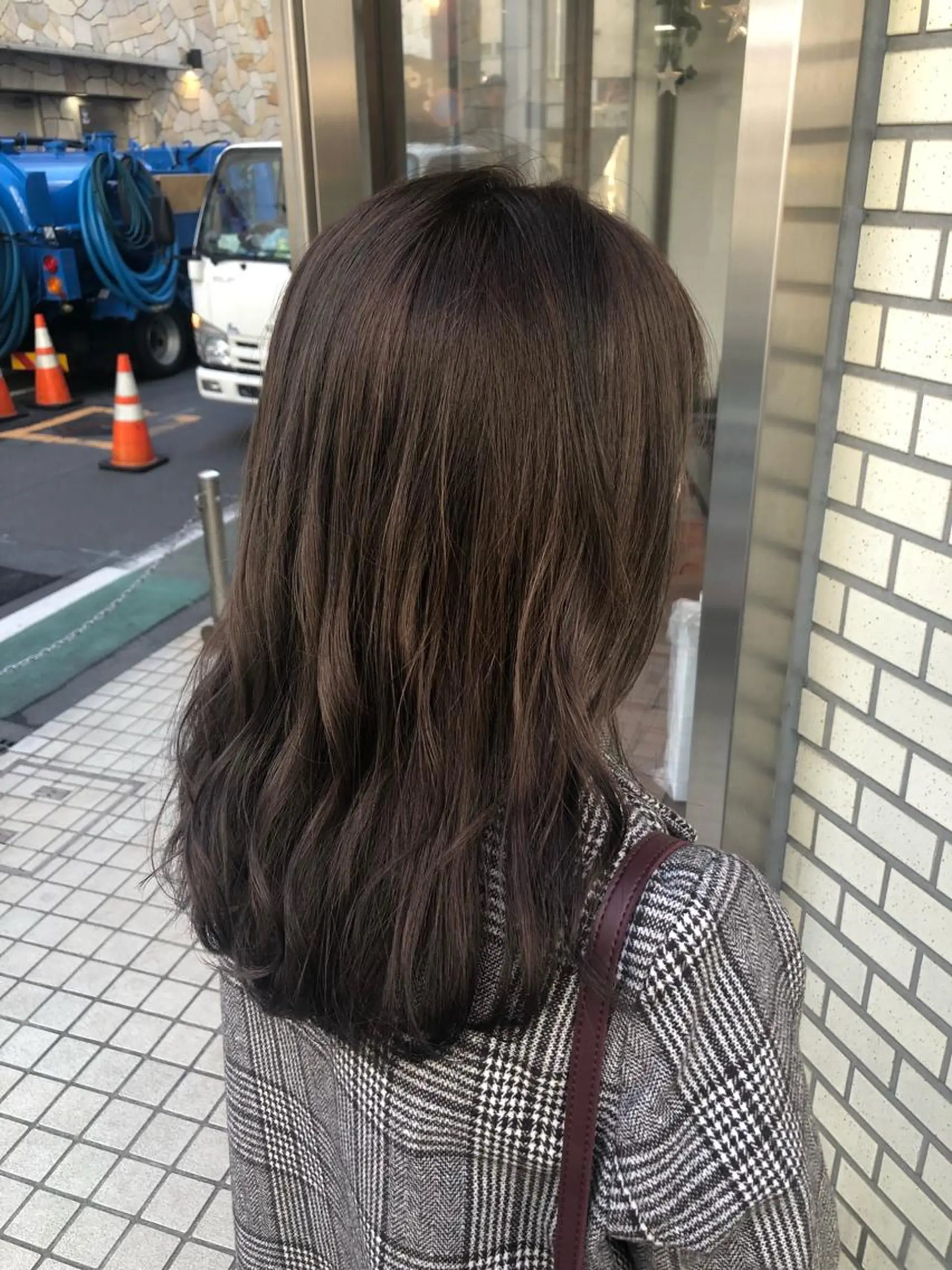 セミロング 韓国風デザイン 💐MIZUKI💐のヘアスタイル