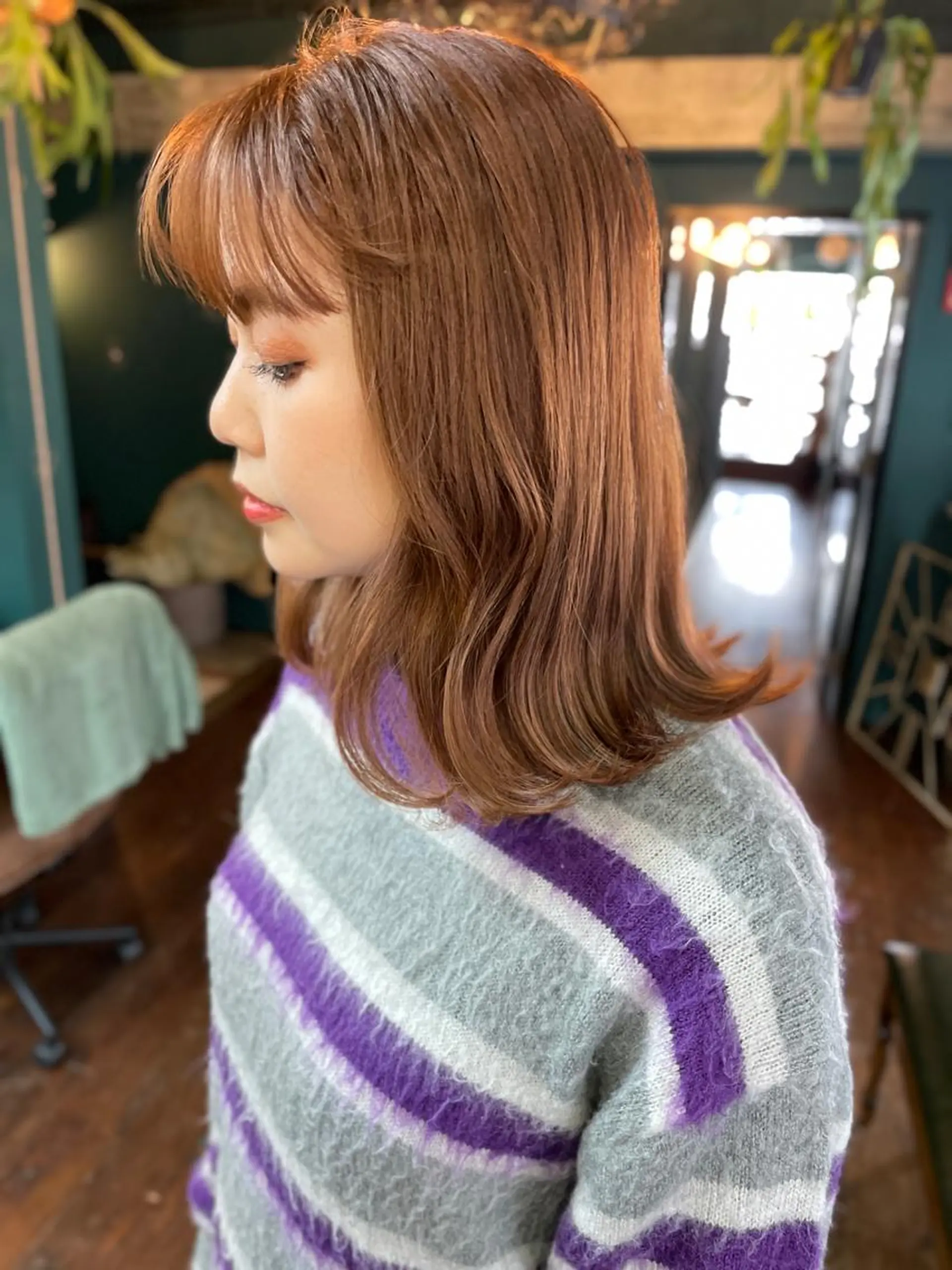 ミディアム ハイライト カット ヘアカラー トリートメント vivre libre所属・vivre libreのヘアスタイル
