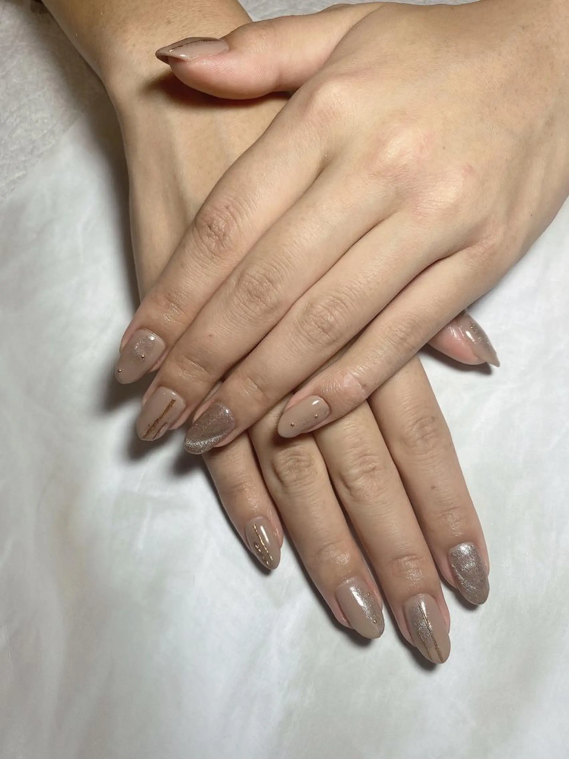 ネイル マグネットネイル ミラーネイル オフィスネイル ハンドネイル フットネイル ハンドケア nail salon  AlgeTy所属・✴︎:.｡. MAKI.｡.:✴︎のネイルデザイン