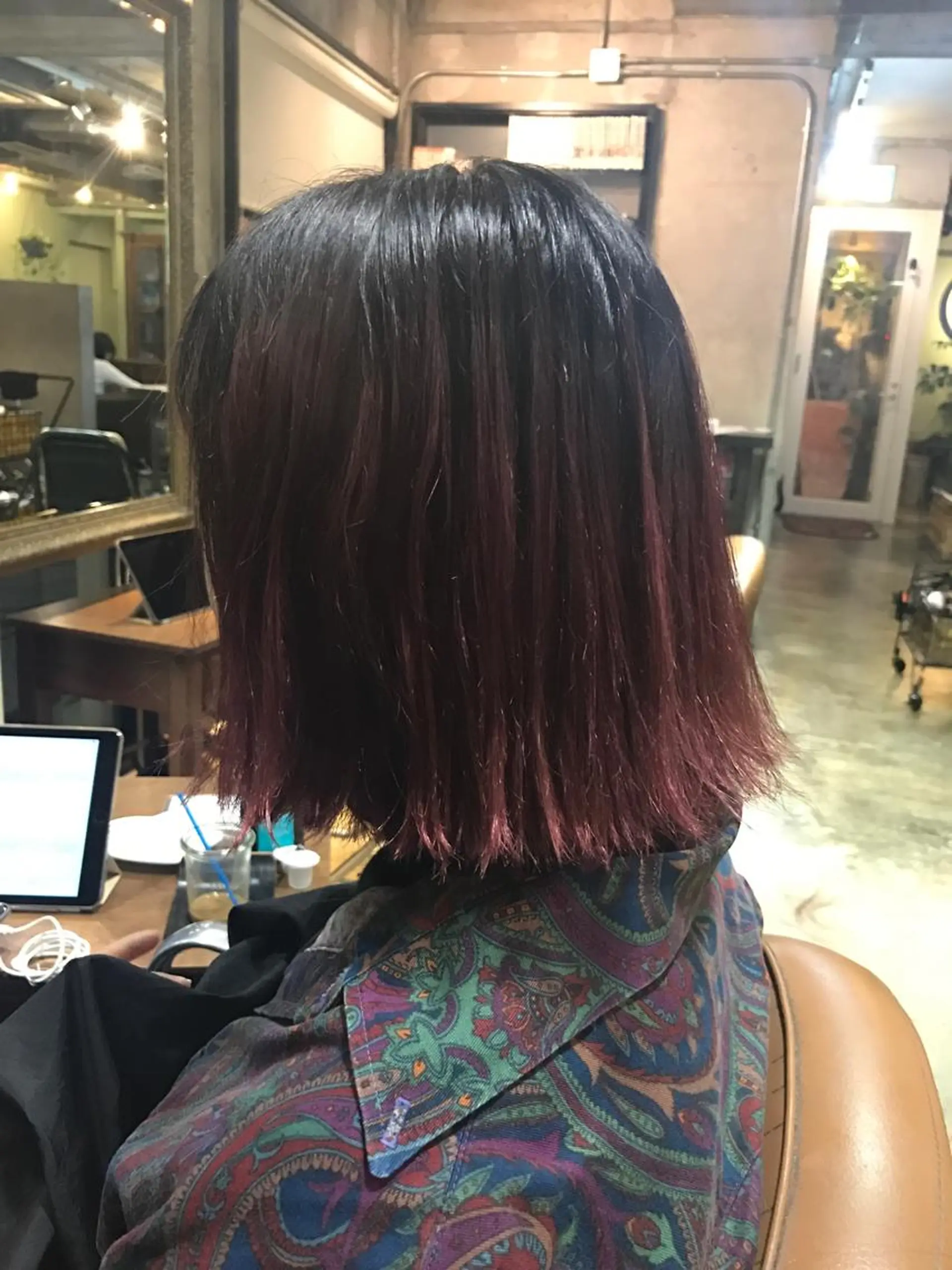 ショート カラー ダブルカラー グラデーションカラー 高比良 剛のヘアスタイル