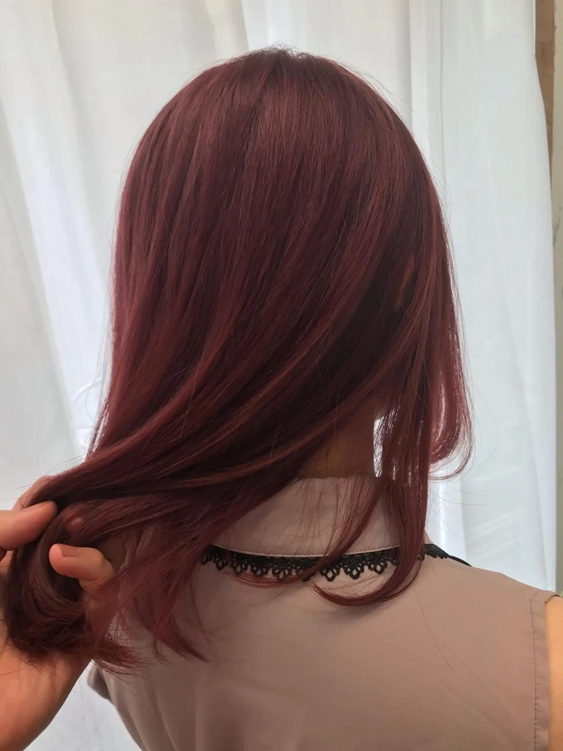 ミディアム カラー レッドカラー ていねい技術No.1 🌈諏訪 健太のヘアスタイル